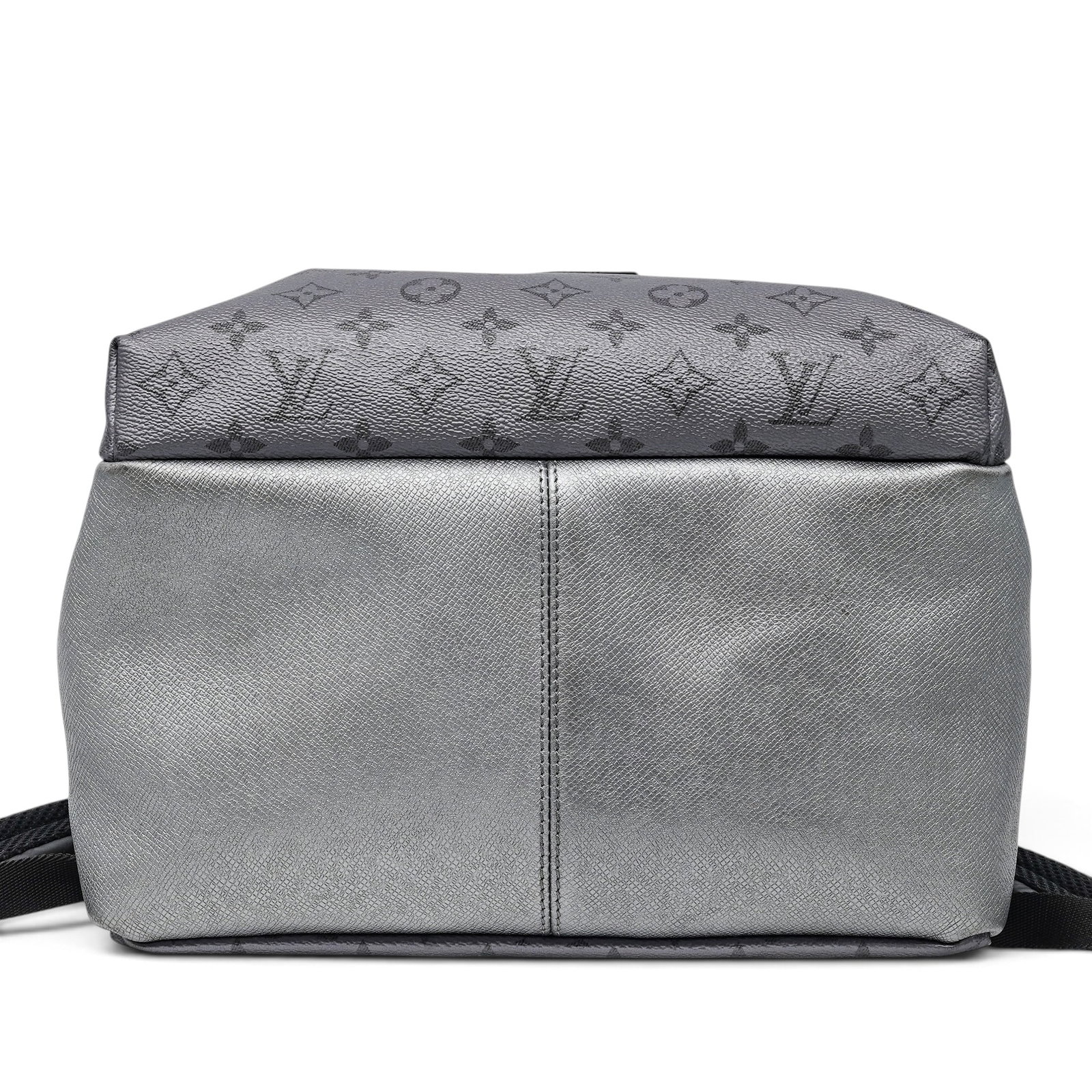 Louis Vuitton "Discovery" Backpack Silver Monogram Taigarama - 5