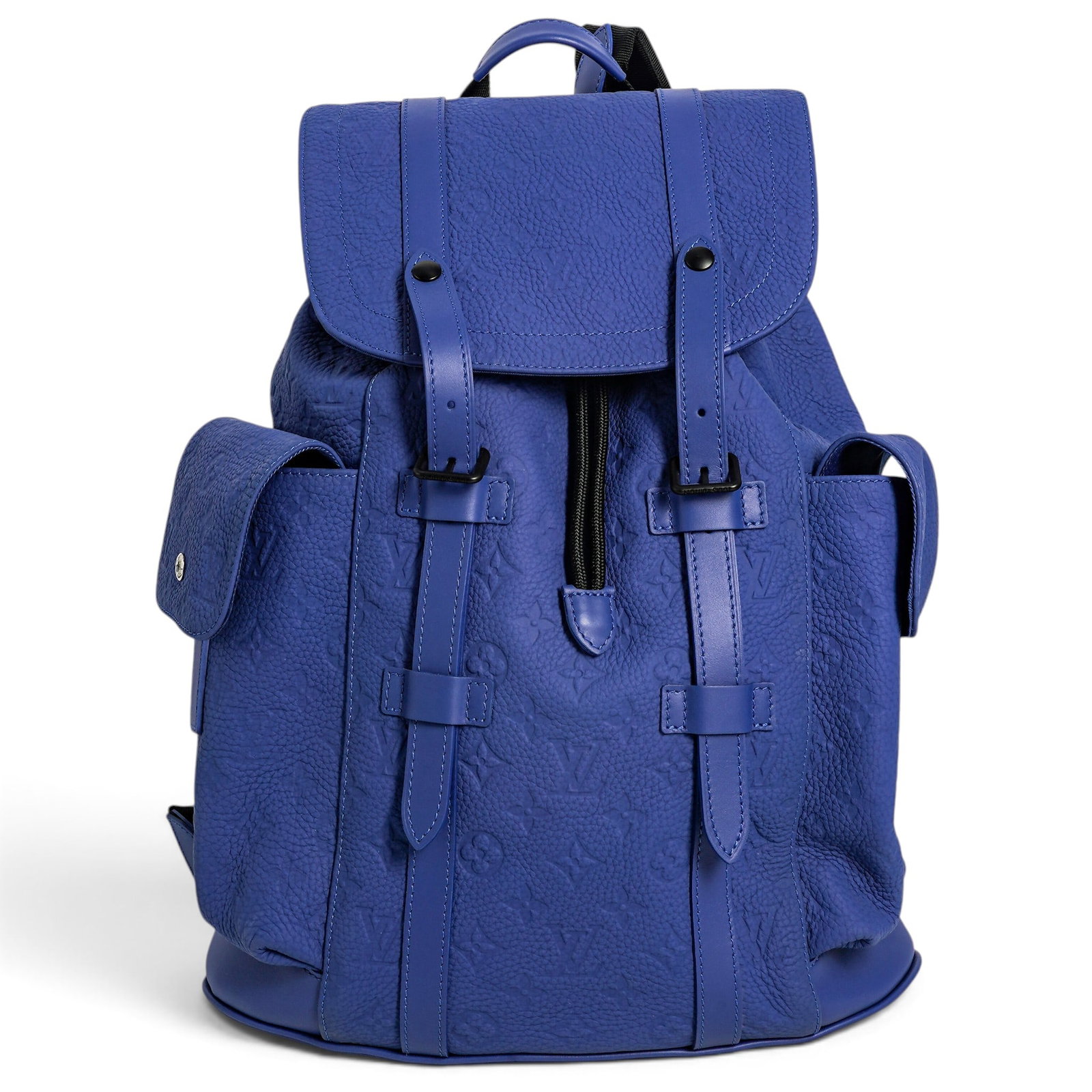 Louis Vuitton "Christopher" Backpack Blue Taurillon Leather (1 of 17)