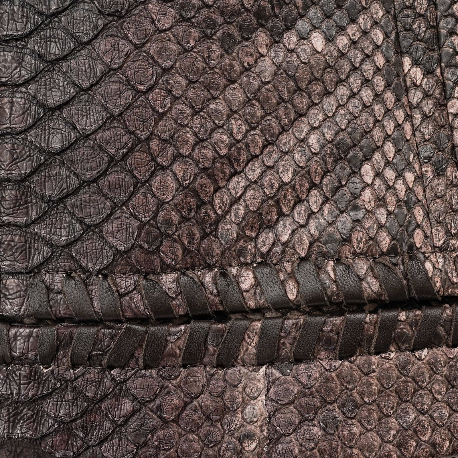 Salvatore Ferragamo Brown Python Women's Jacket - 8
