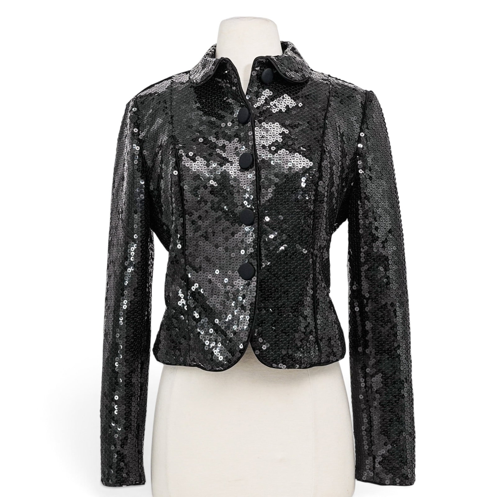 Giorgio Armani Black Sequin Jacket (1 of 10)