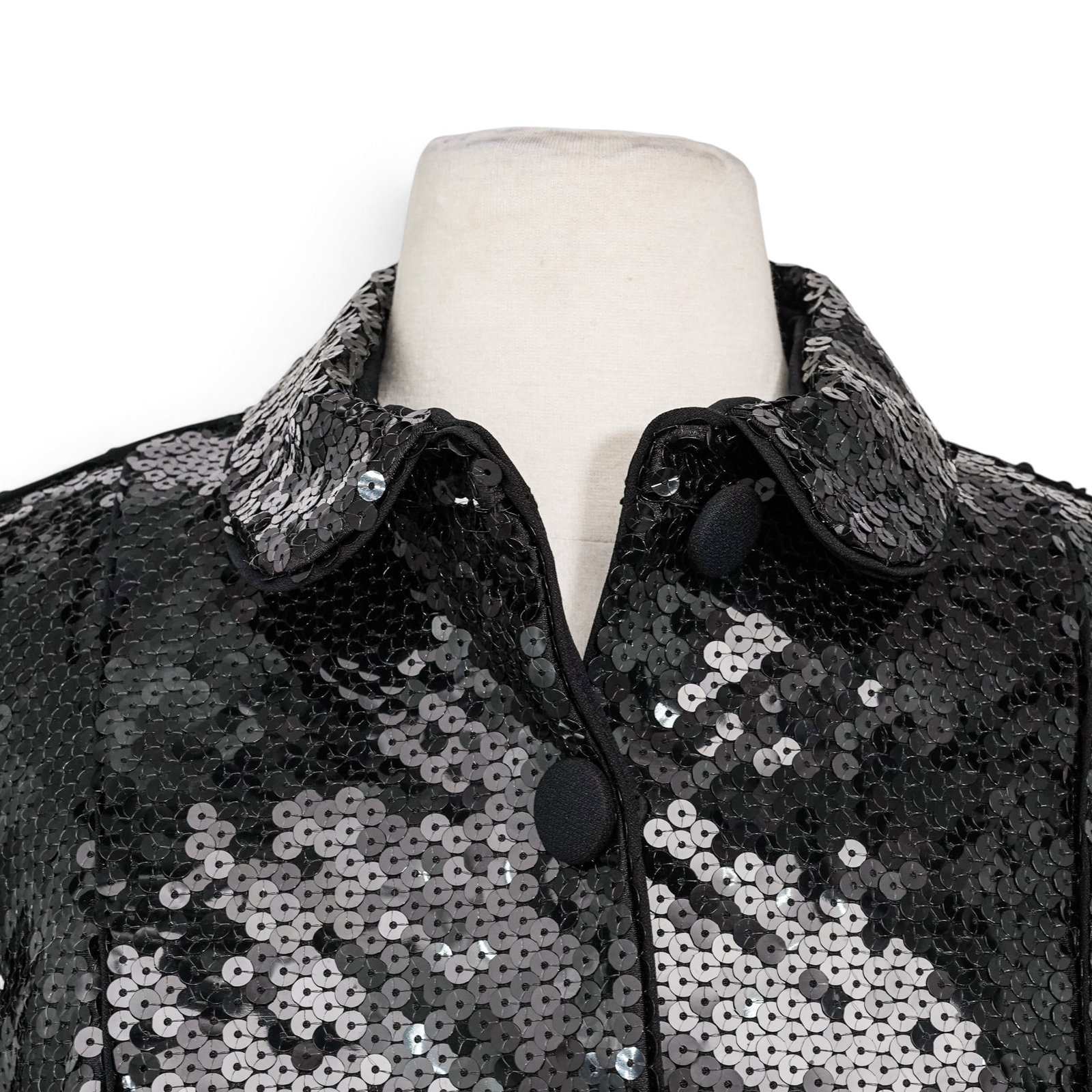 Giorgio Armani Black Sequin Jacket - 3