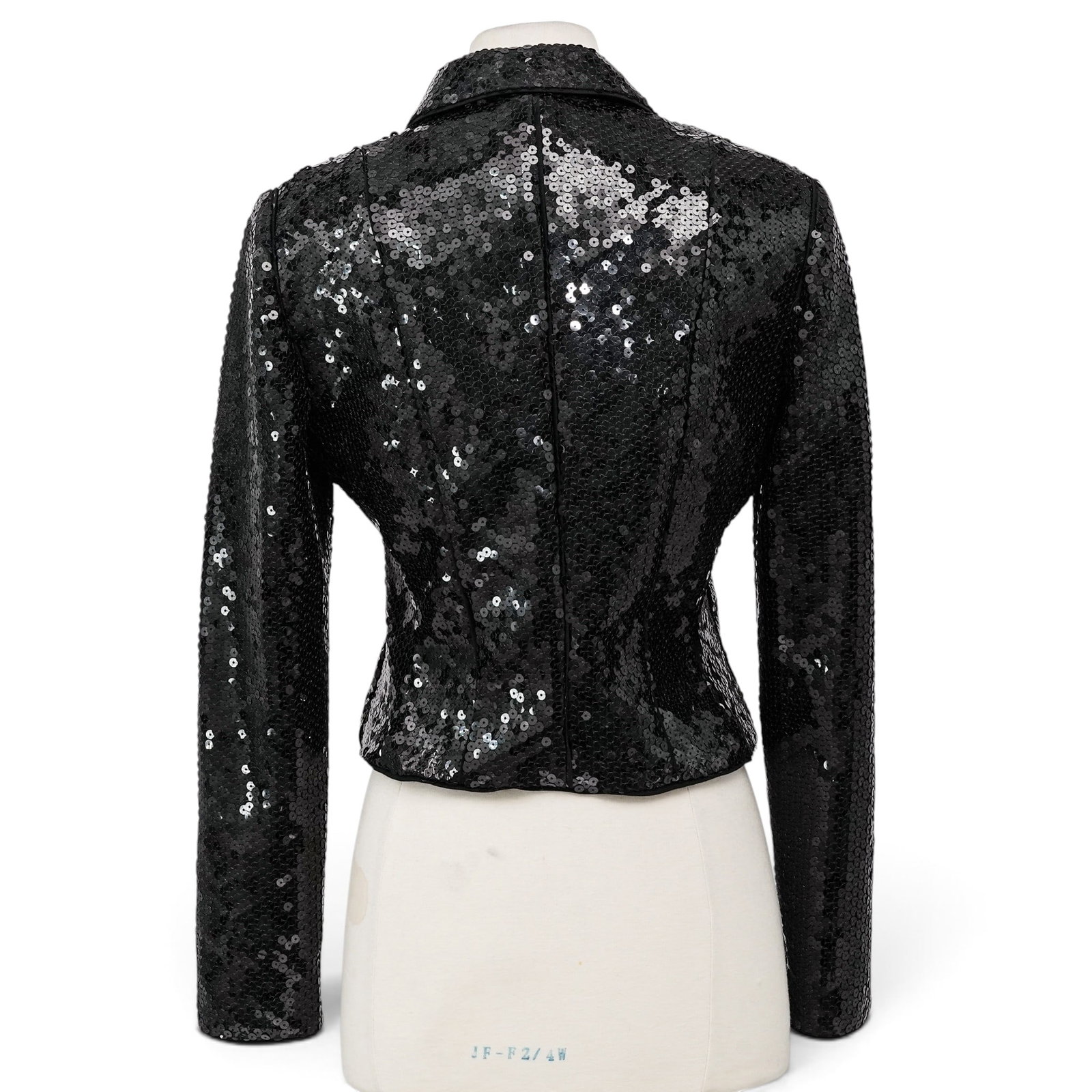 Giorgio Armani Black Sequin Jacket - 5