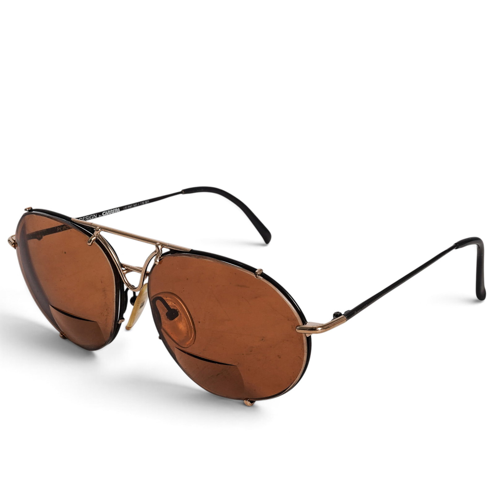 Carrera Porsche Design Vintage Aviator Sunglasses: Carrera Porsche Design Vintage Aviator Sunglasses 1990's, Italy Carrera Porsche Design vintage aviator sunglasses featuring a lightweight construction and signature in the brand's signature aviator si