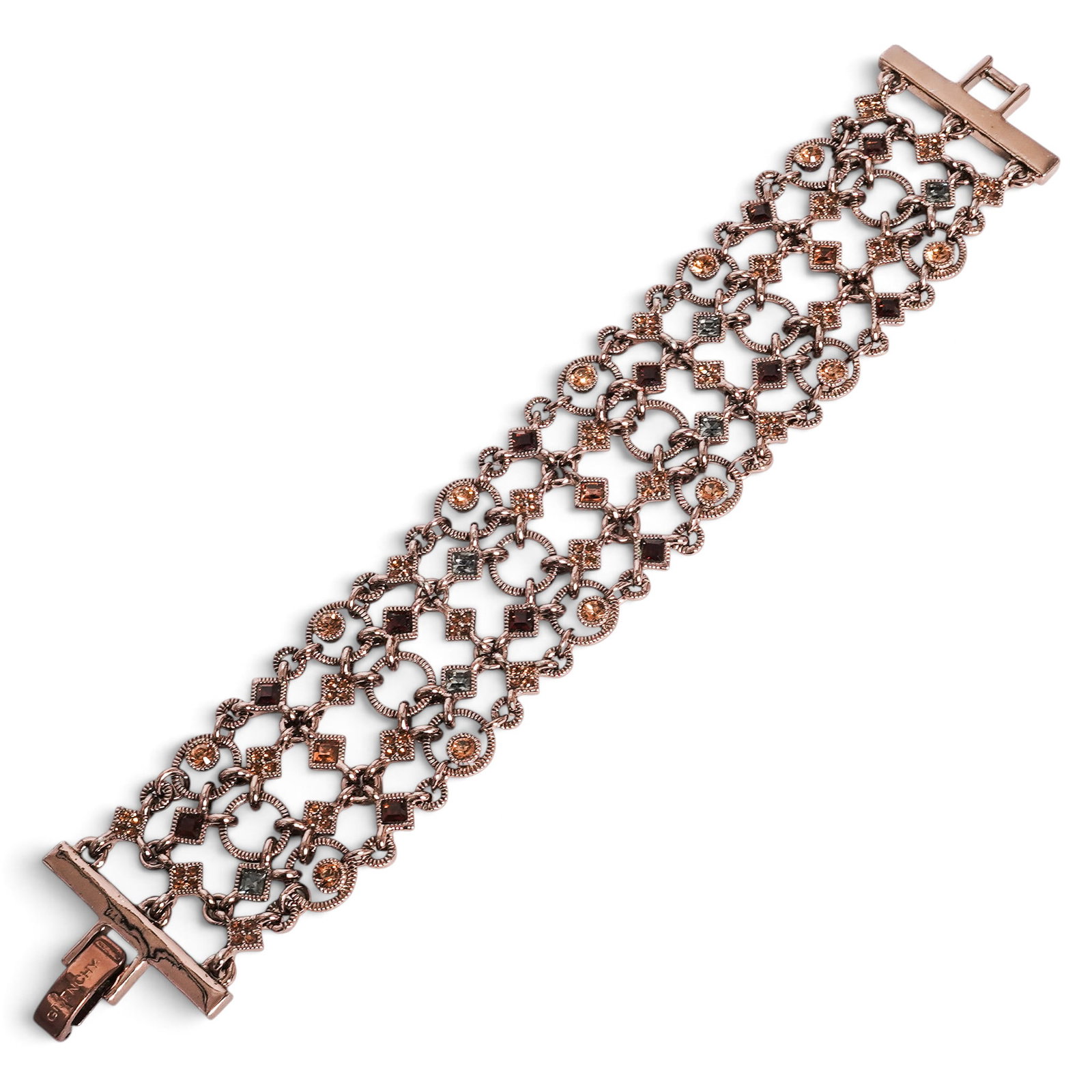 Givenchy Crystal-Studded Rose Gold-Tone Bracelet (1 of 4)