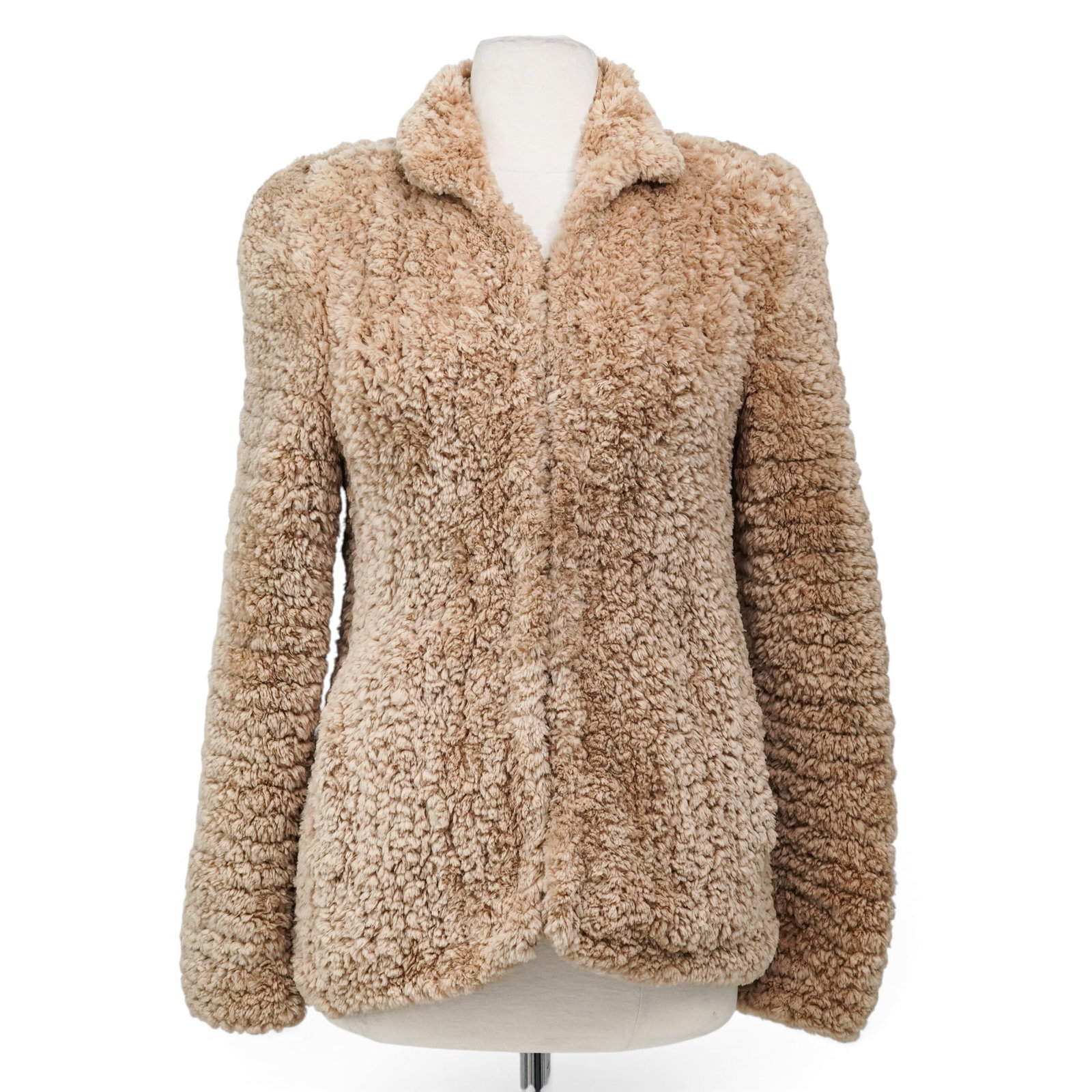 Jacques Ferber Beige Sheepskin jacket (1 of 8)