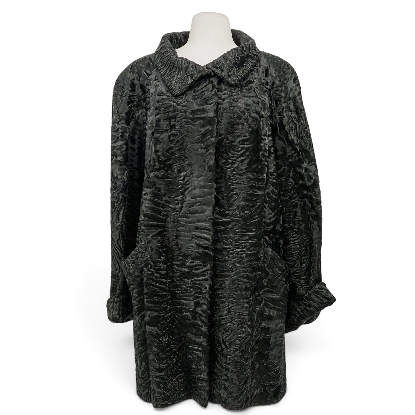 Bisang Couture Black Persian Lamb Fur Coat (1 of 13)