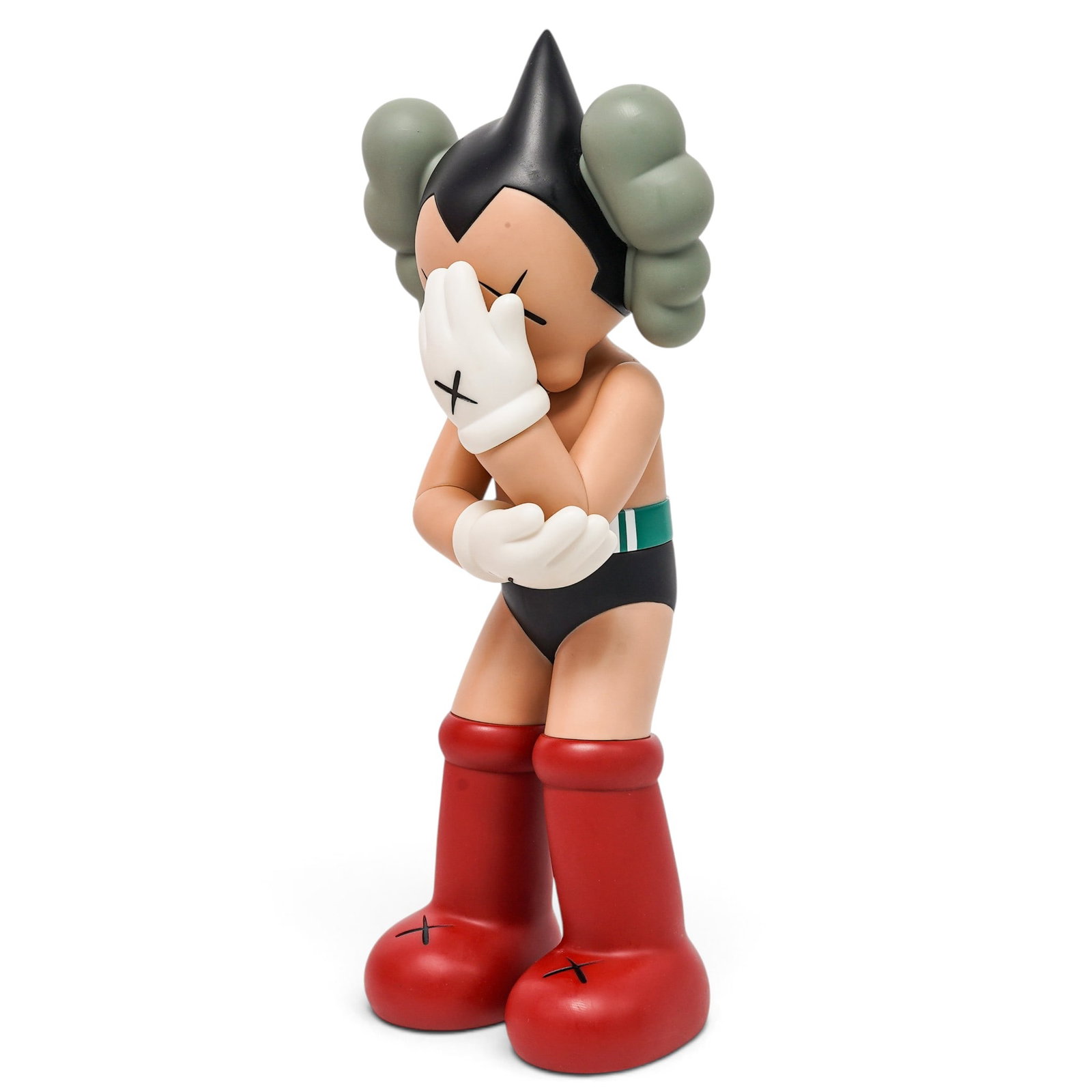 KAWS (American, b. 1974) Astro Boy Art Toy Sculpture: KAWS (American, b. 1974) Astro Boy Art Toy Sculpture 2012, America This Astro Boy (KAWS Version) art toy is made of resin and vinyl by Medicom Toy and Tezuka Productions. It is accompanied by original