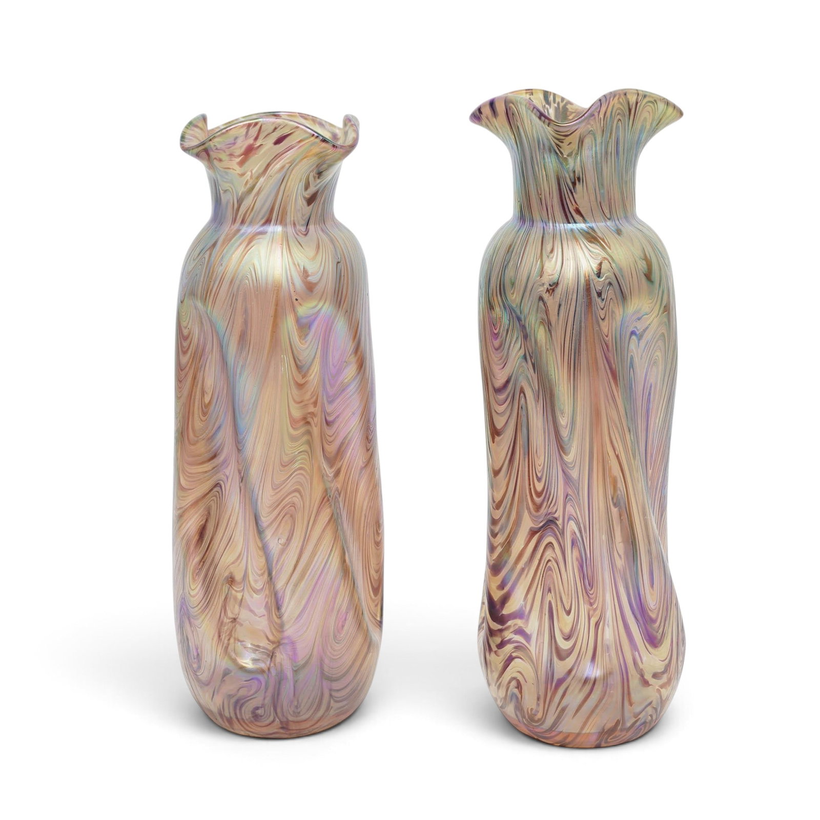 Art Nouveau Wilhelm Kralik Sohn Iridescent Glass Vases (1 of 4)