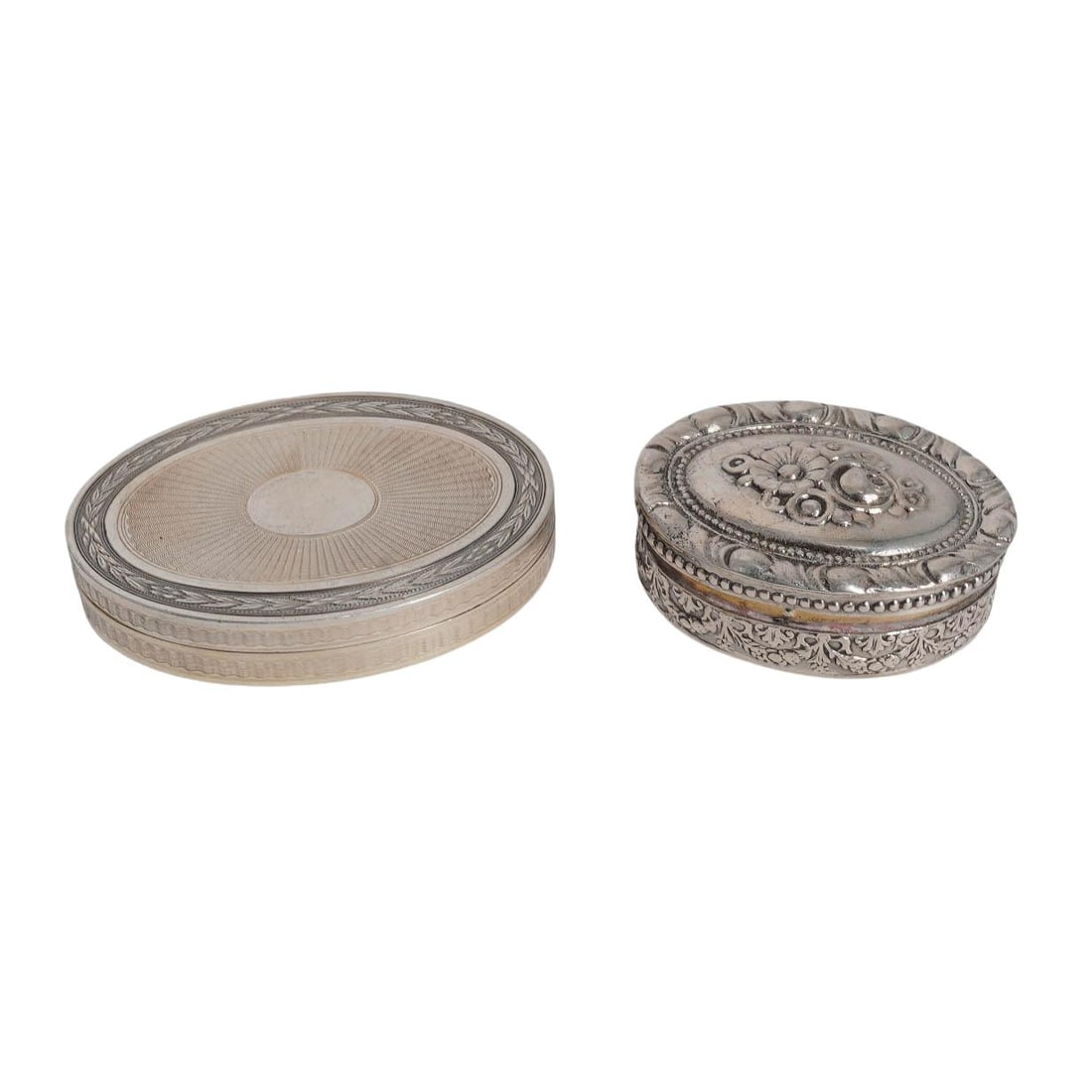 (6 pcs) Antique Sterling Silver Snuff Boxes - 2