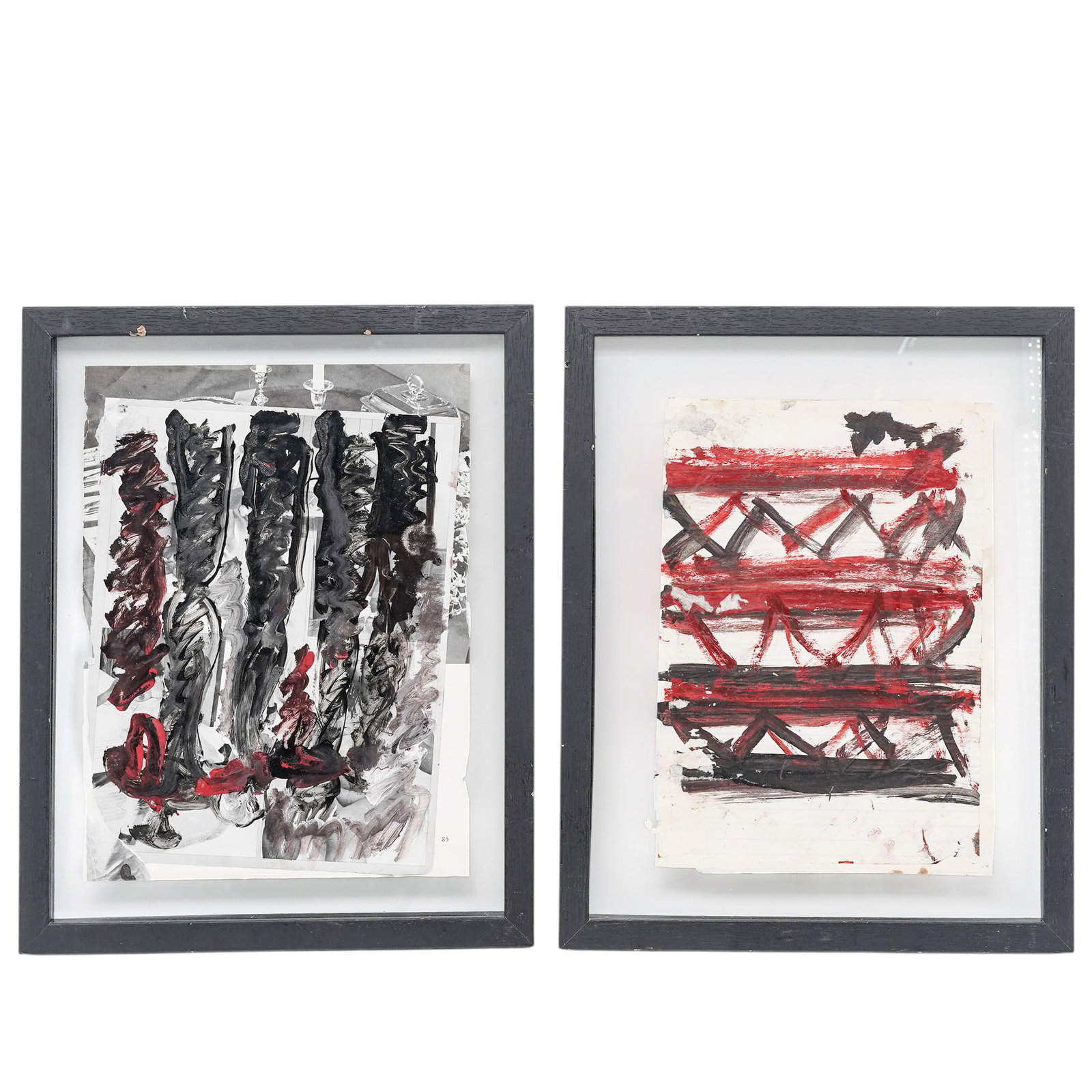 Purvis Young (American, 1943-2010) Reverso Paintings (1 of 8)