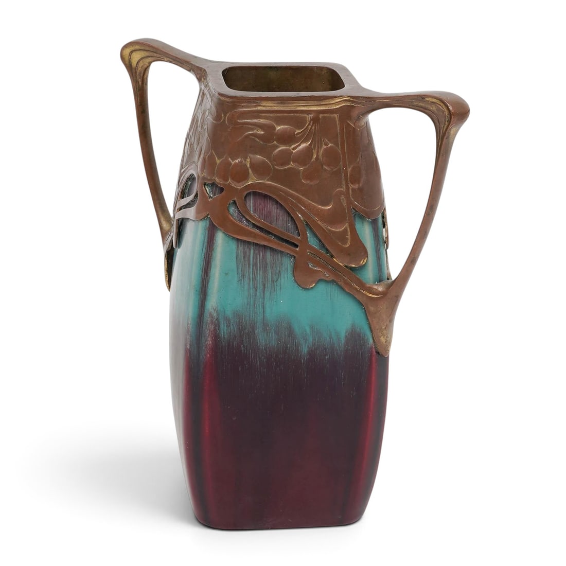 Eugène Baudin (French, 1853-1918) Gilt Metal & Ceramic Vase (1 of 8)