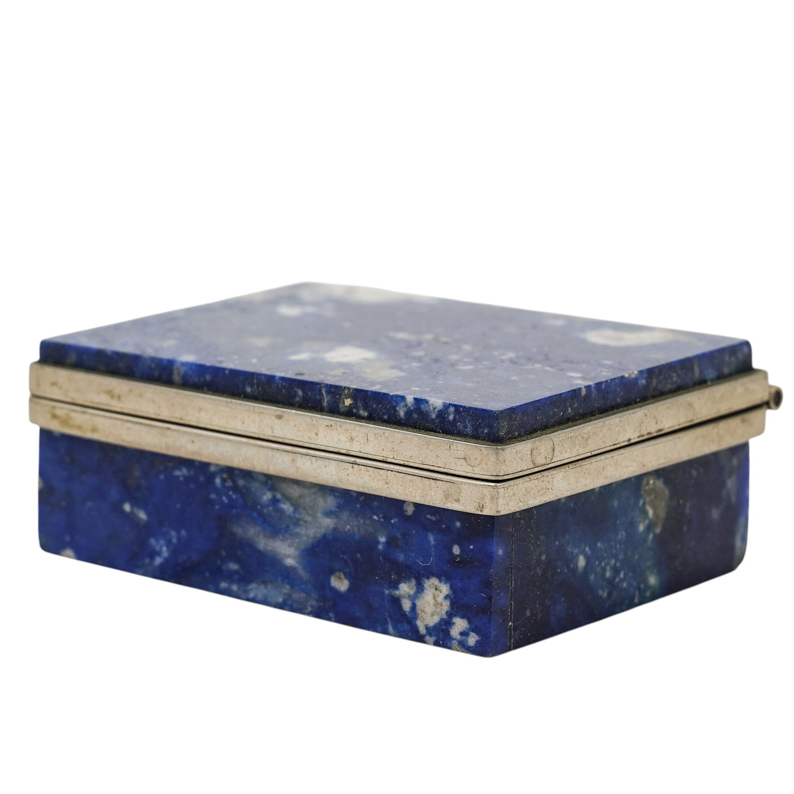 Vintage Miniature Lapis Lazuli Trinket Box (1 of 9)