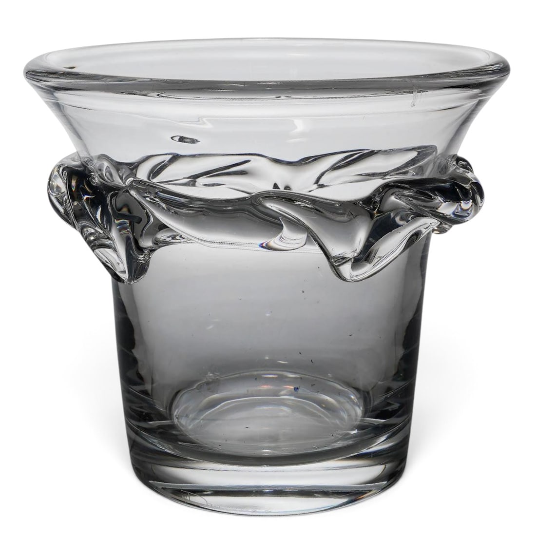 Daum Crystal "Sorcy" Ice Bucket: Daum Crystal "Sorcy" Ice Bucket 20th Century, France Artist/Designer/Manufacturer: Daum. Marking(s): Signed to lower edge. Materials: Crystal glass. Cataloger Note: Vintage French Daum