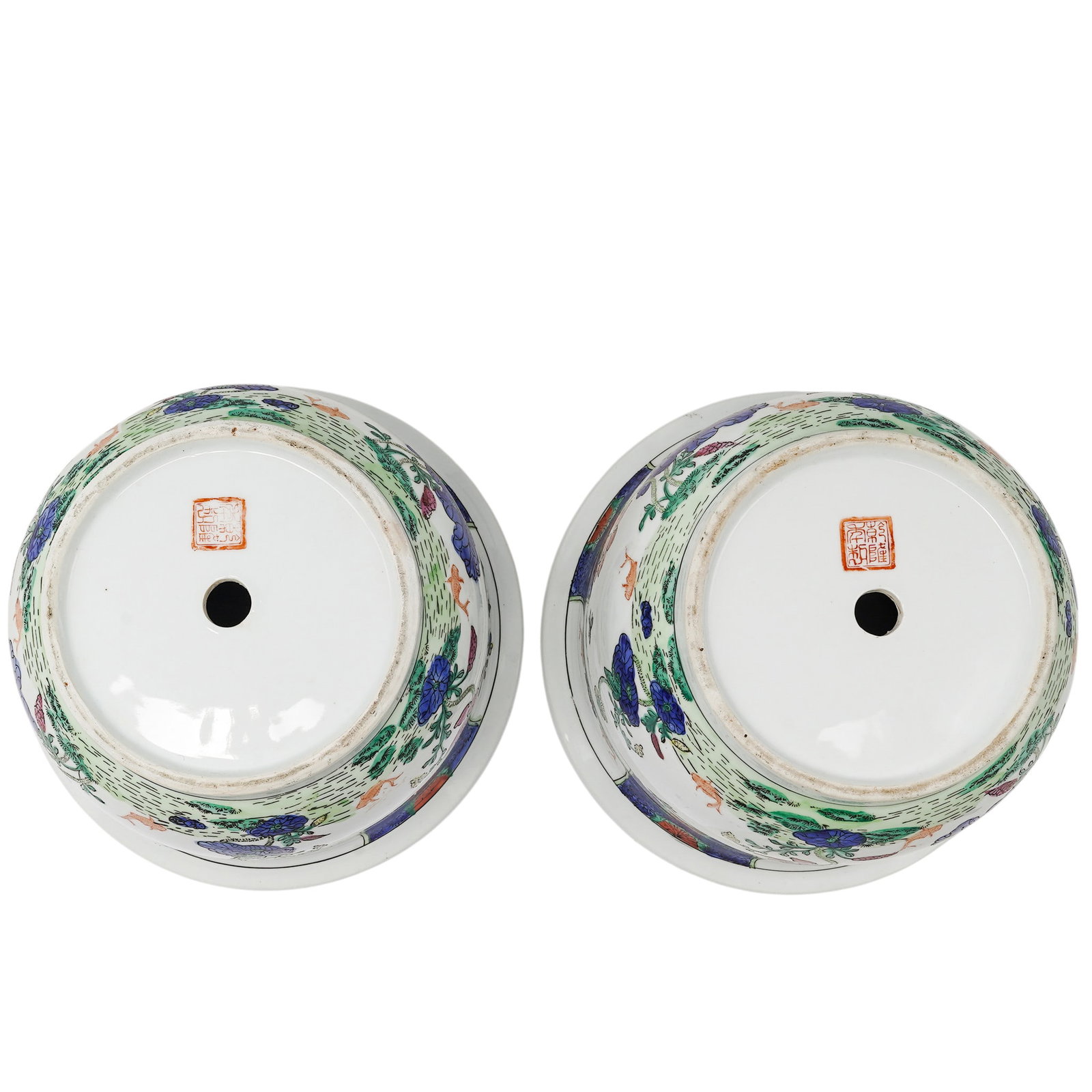 Chinese Porcelain Cache Pots - 7