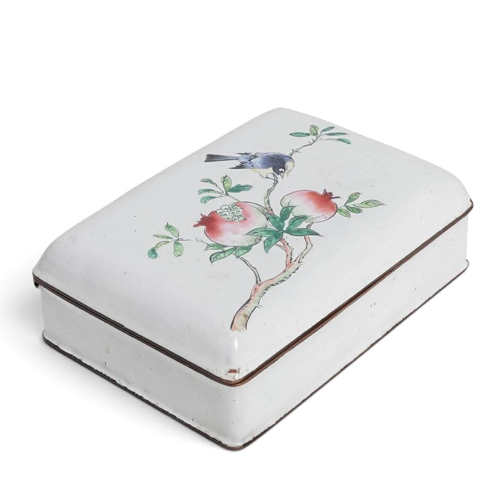 Antique Chinese Canton Enameled Pomegranate Box (1 of 7)