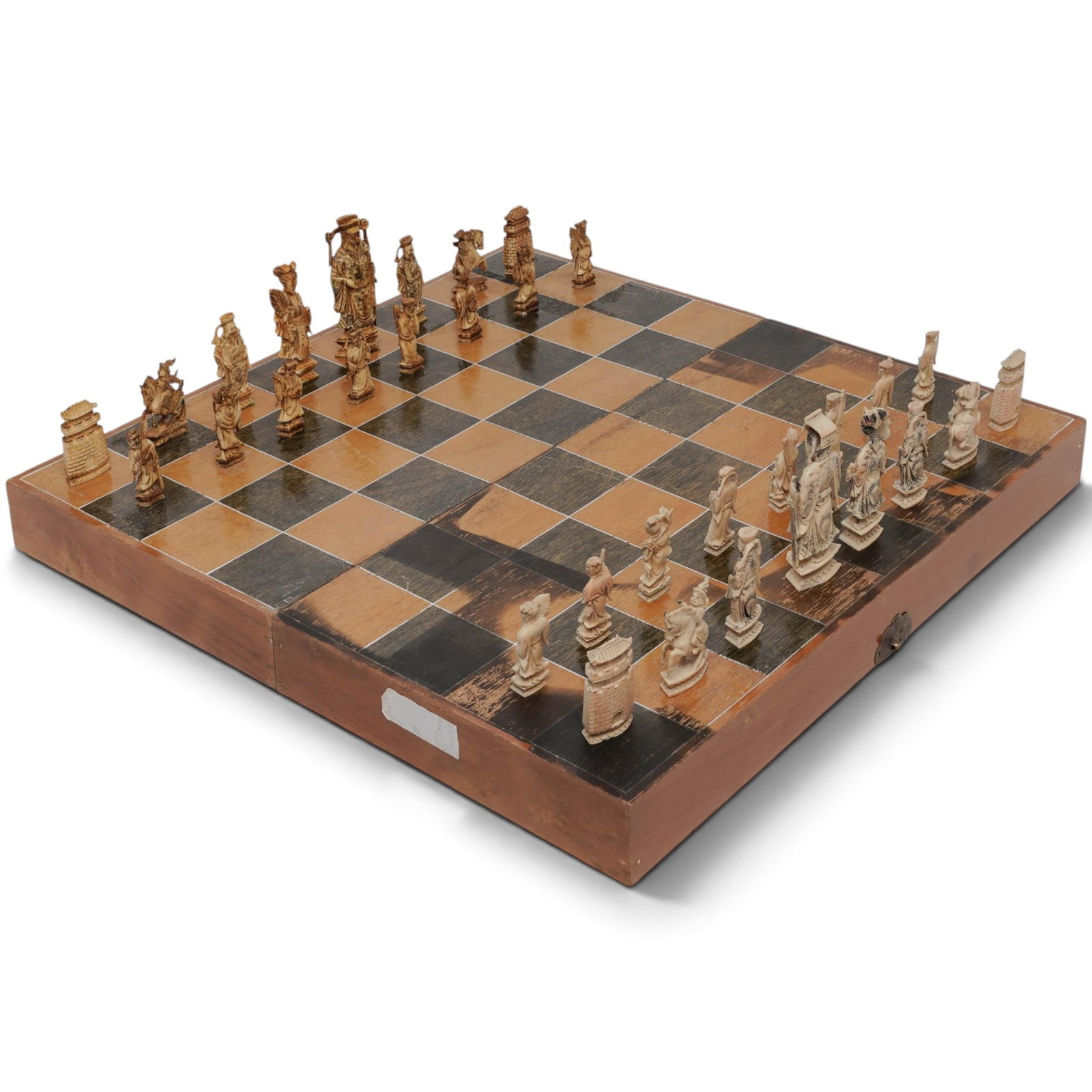 Antique Chinese Carved Bone Chess Set (1 of 15)