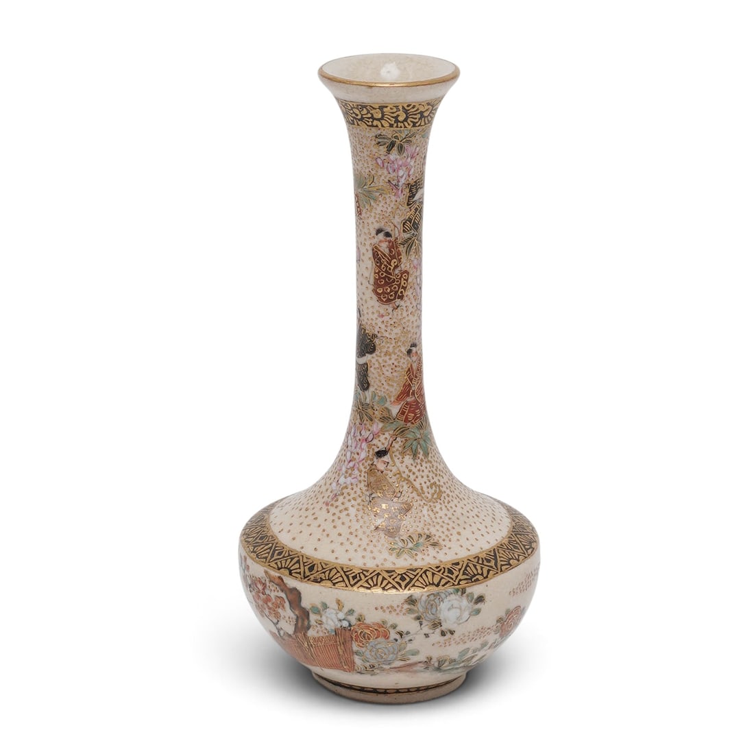 Miniature Japanese Satsuma Vase (1 of 5)
