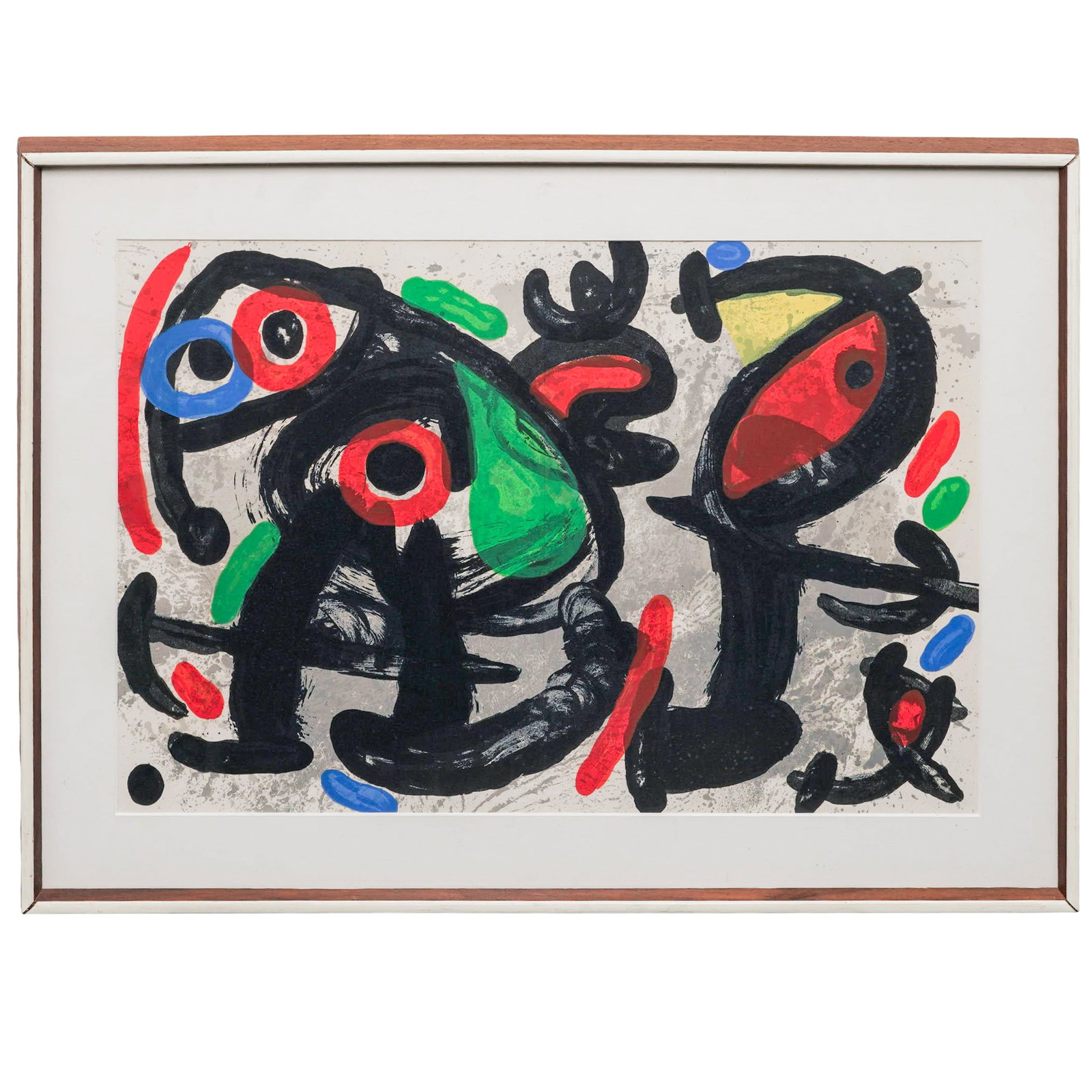 Joan Miro (Spaniard, 1893-1983) "Ronde De Nuit" Color Offset Lithograph (1 of 3)