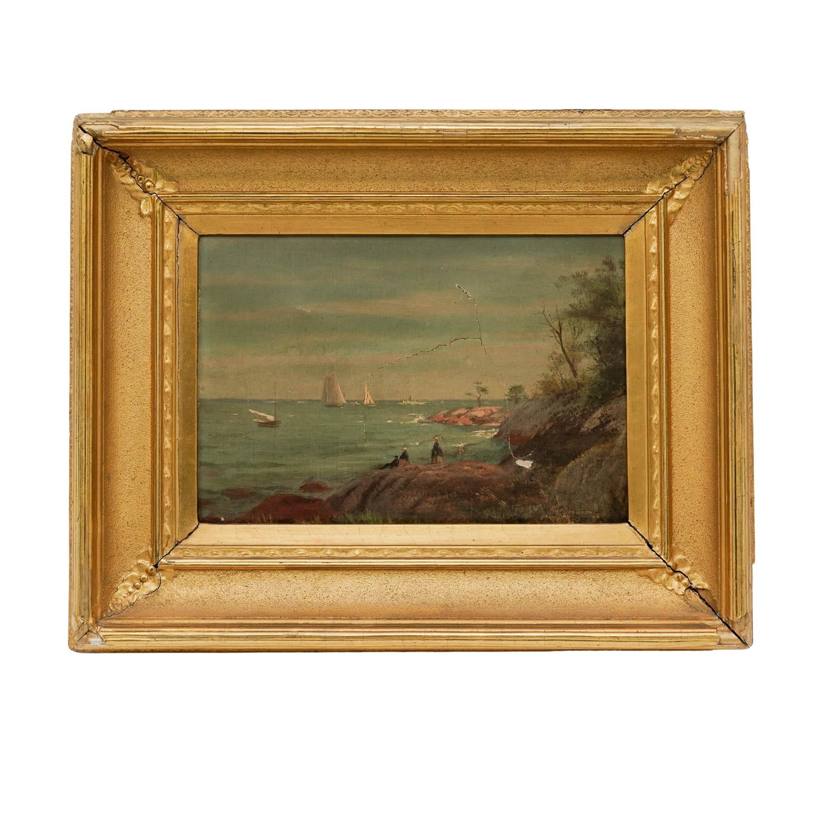 Attributed Andrew Melrose (Scottish/American, 1836-1901) Landscape Oil on Canvas: Attributed Andrew Melrose (Scottish/American, 1836-1901) Landscape Oil on Canvas 18th Century, USA Artist/Designer/Manufacturer: Attributed to Andrew Melrose (Scottish-American, 1836-1901). Marking(s)