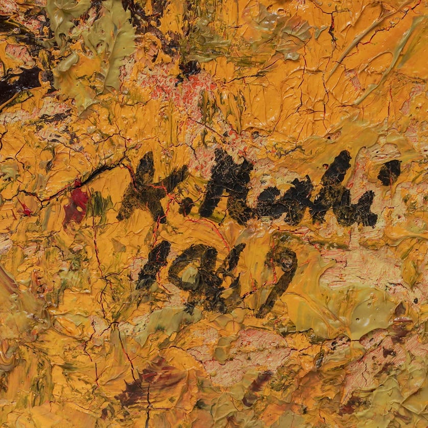 Signed Abstract Oil On Panel - 3