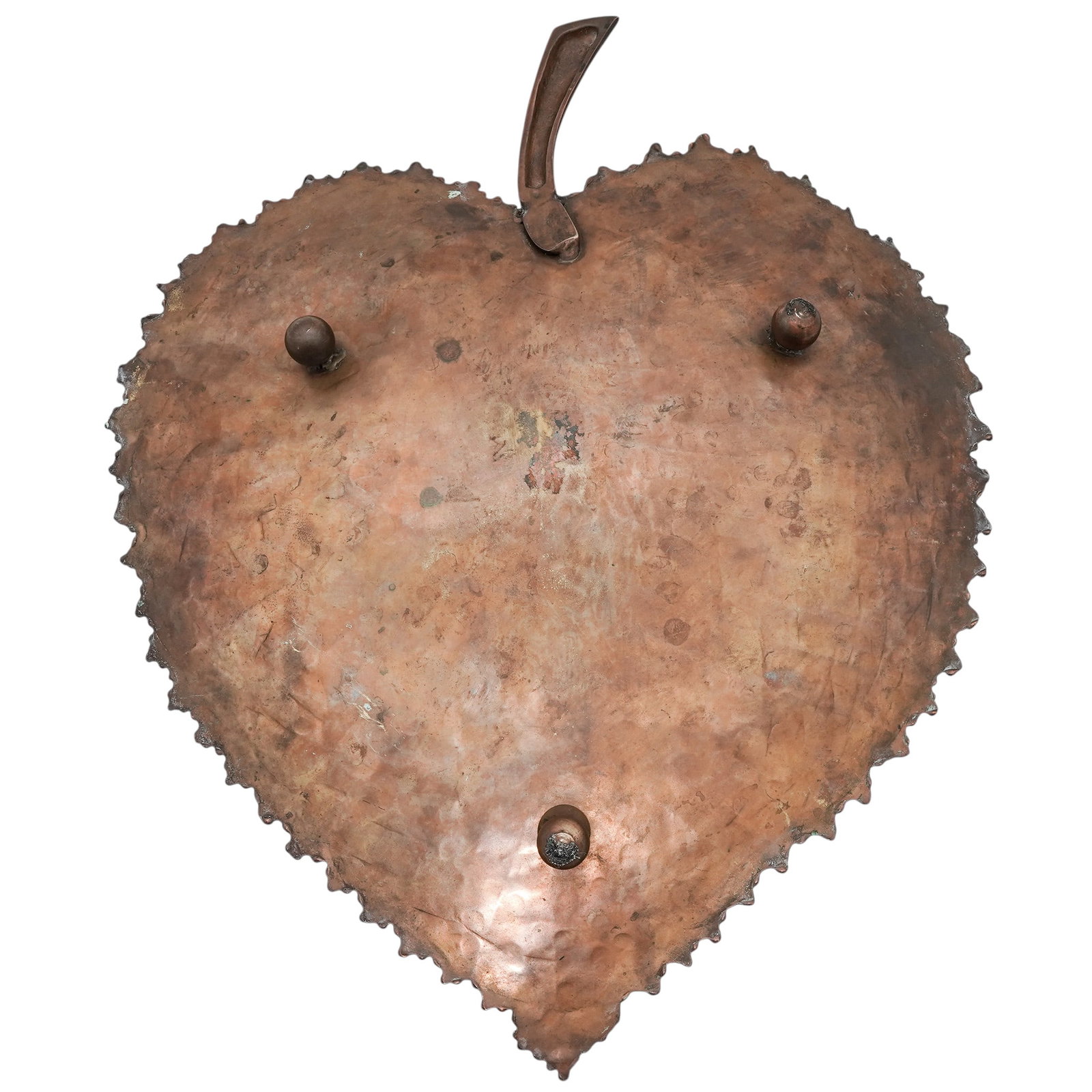 Large MCM Leaf-Shaped Copper Tray - 4