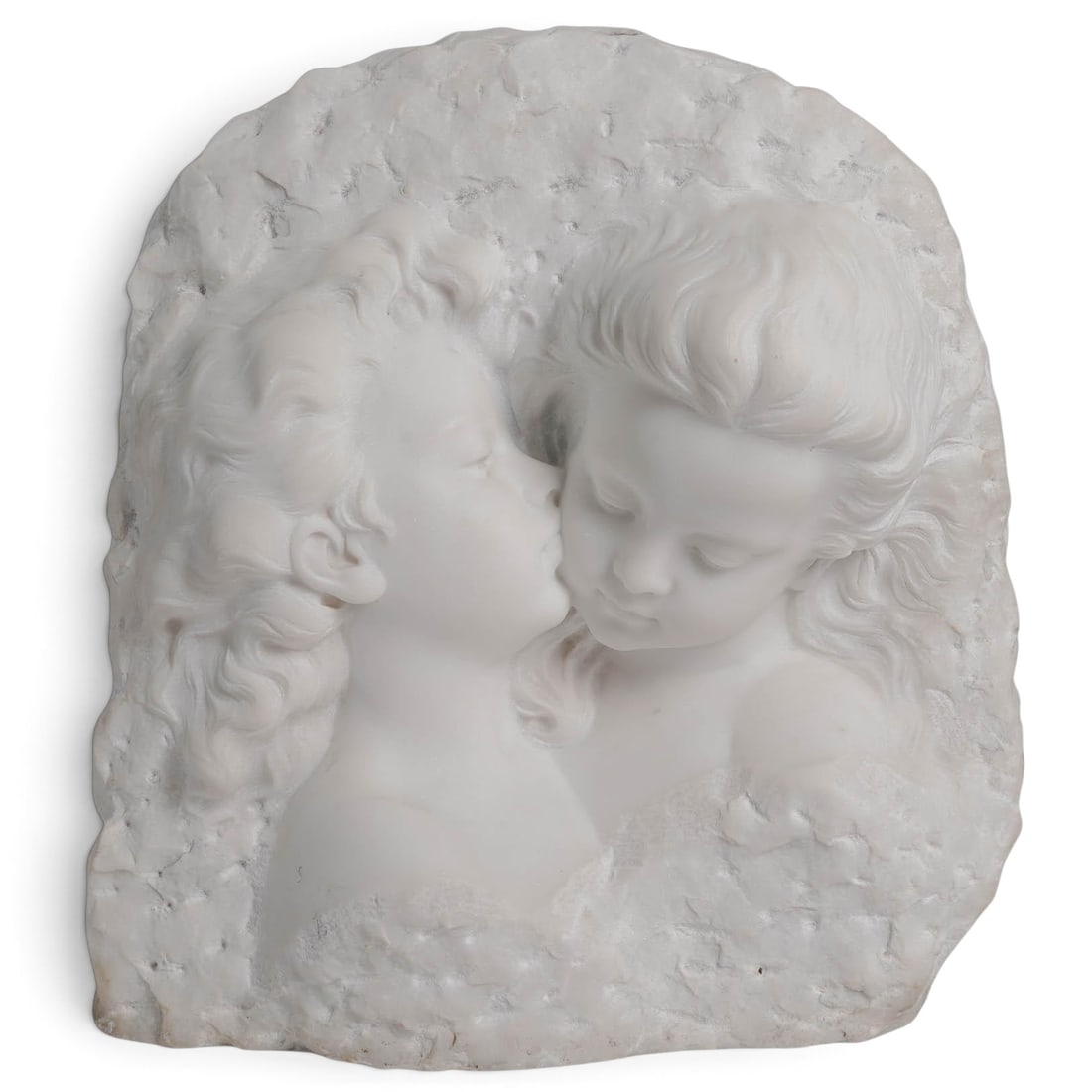 Italian Alabaster Figural Kiss Sculpture (1 of 4)