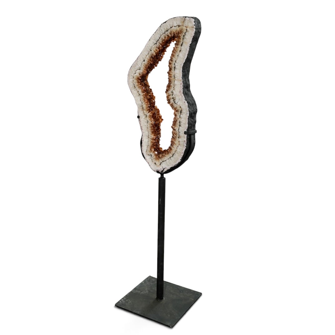 Large Citrine Geode Slice - 2
