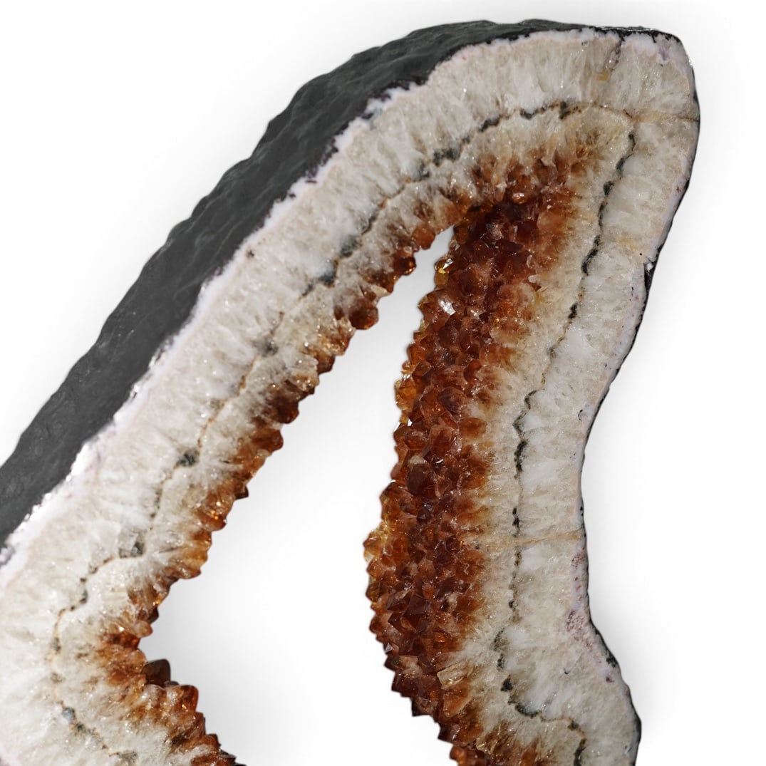 Large Citrine Geode Slice - 4