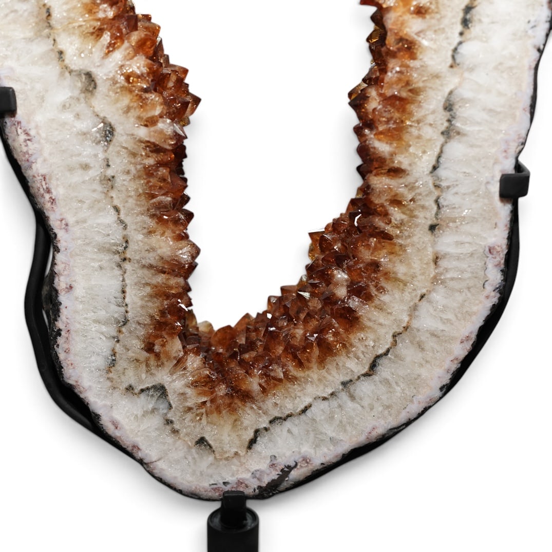 Large Citrine Geode Slice - 5