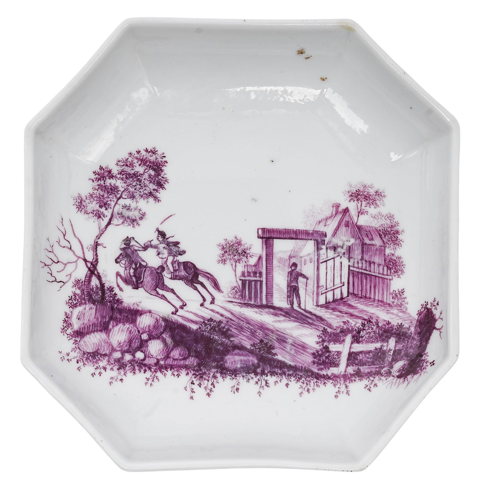 Antique Royal Copenhagen Octagonal Ceramic Dish (1 of 4)