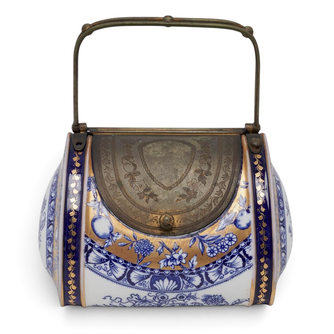 Antique Spode English Porcelain Purse-Shaped Jar (1 of 11)