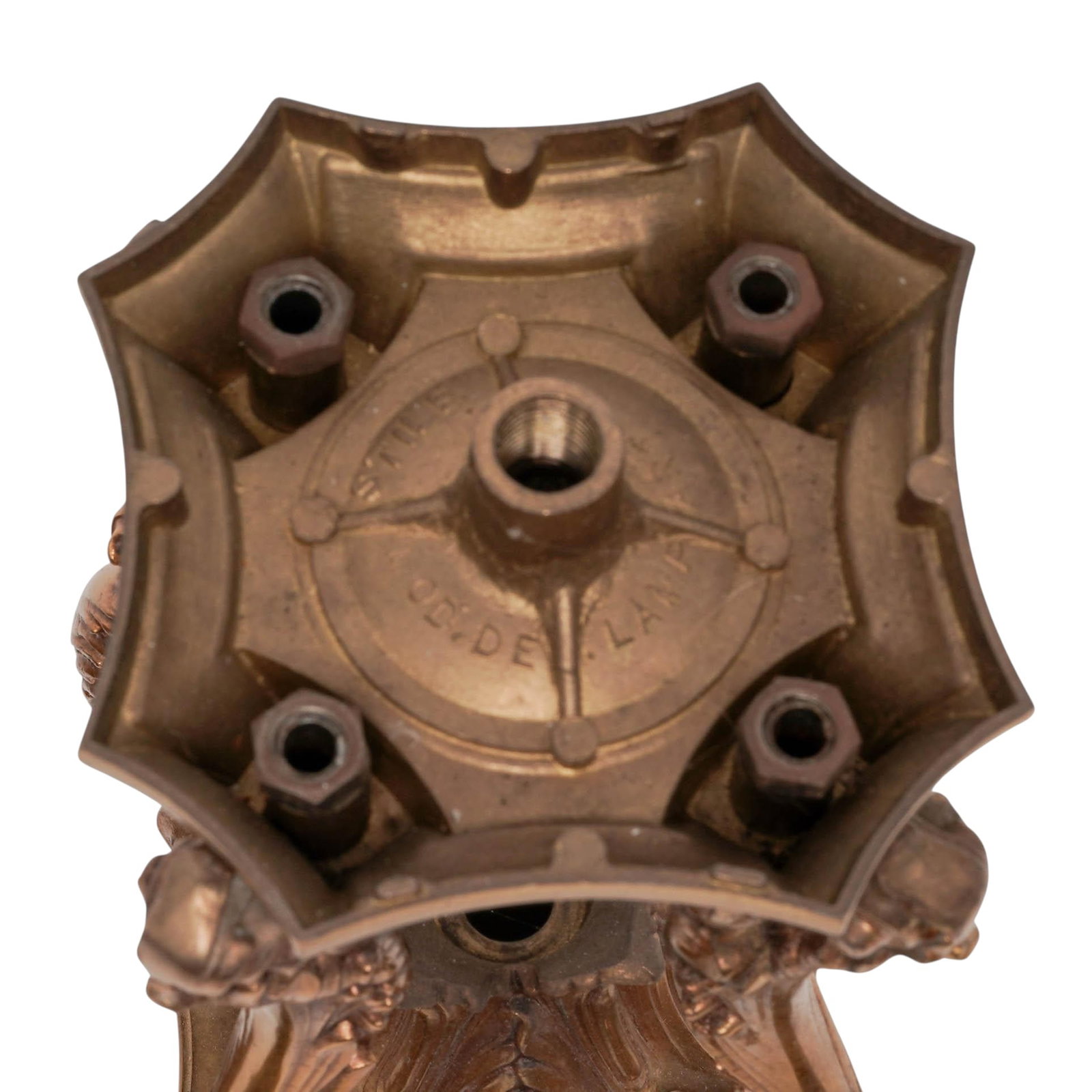 Hollywood Regency Ormolu Lamp Mount - 4