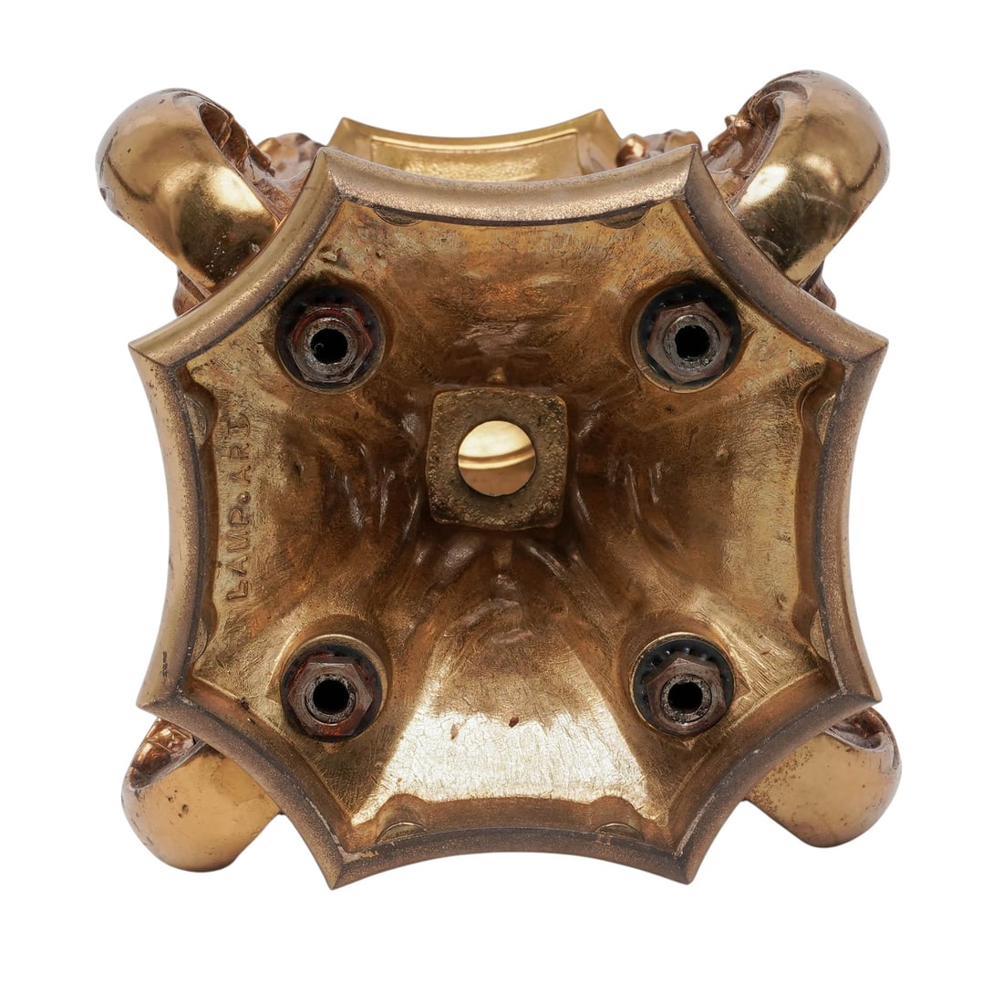 Hollywood Regency Ormolu Lamp Mount - 8