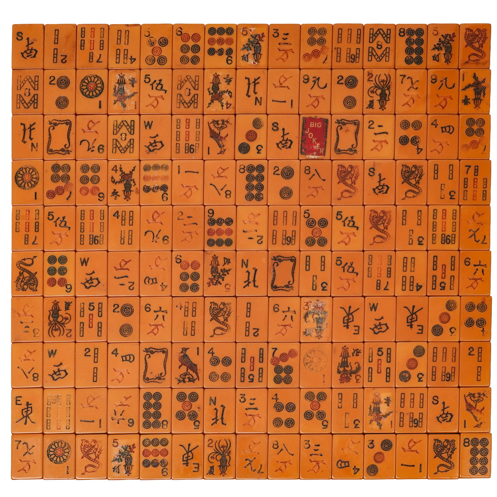 (150 pc) Vintage Bakelite Mahjong Game Pieces (1 of 10)