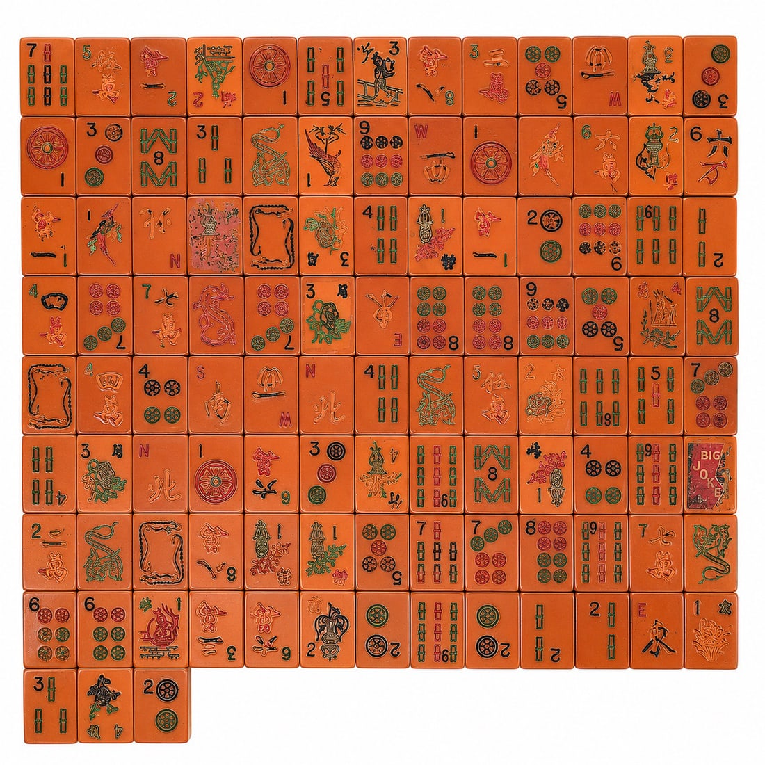 (115 pc) Vintage Mahjong Game Bakelite Tiles (1 of 4)
