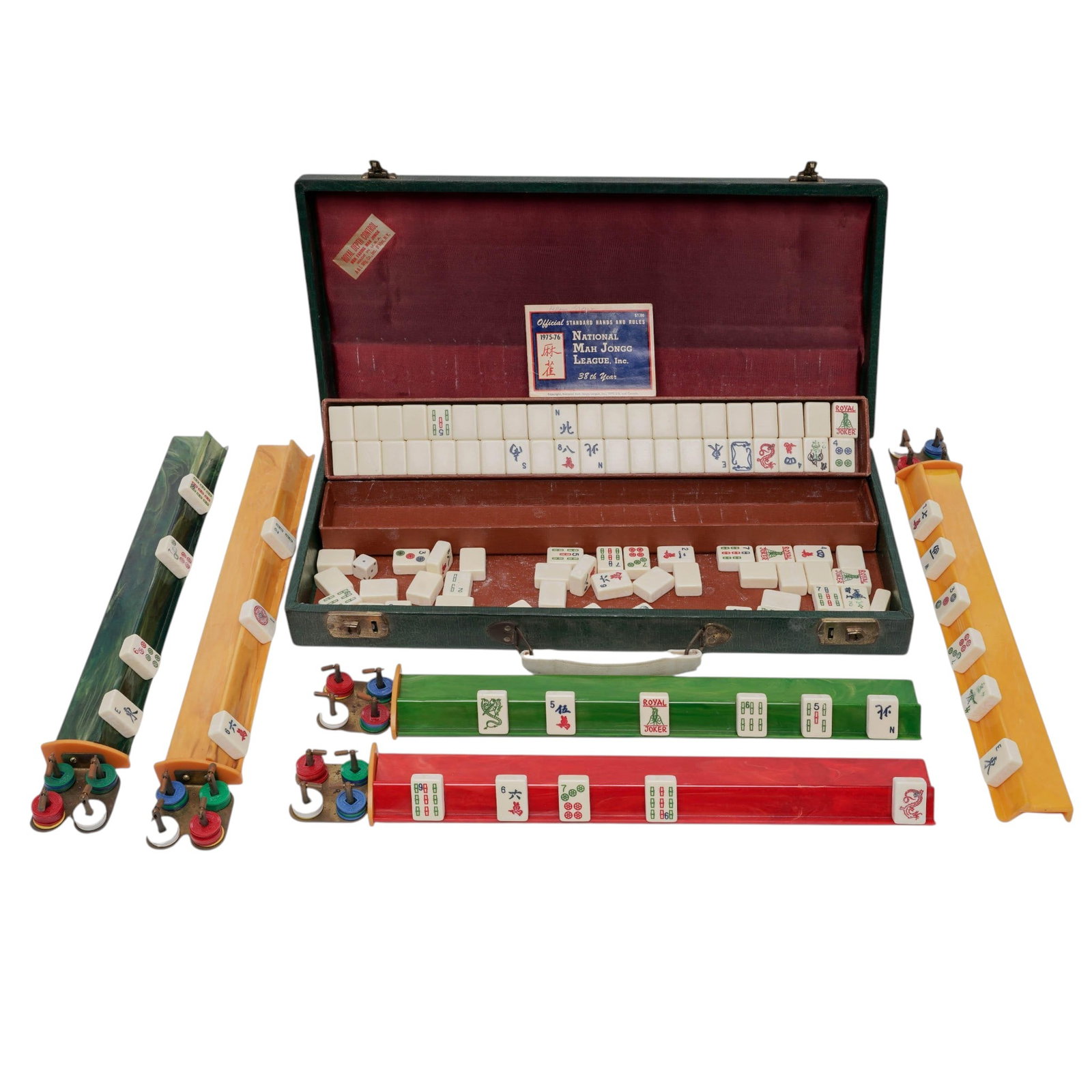 A&L Mfg. Co. Royal Depth Control Mahjong Game Set: A&L Mfg. Co. Royal Depth Control Mahjong Game Set 1975-1976s, USA Artist/Designer/Manufacturer: A&L Mfg. Co. Marking(s): Original manufacturer’s tag reading “A&L Mfg. Co. Royal Depth