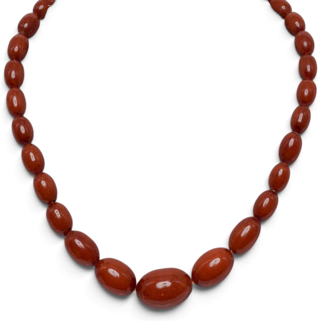 Vintage Baltic Egg Yolk Amber Necklace (1 of 3)