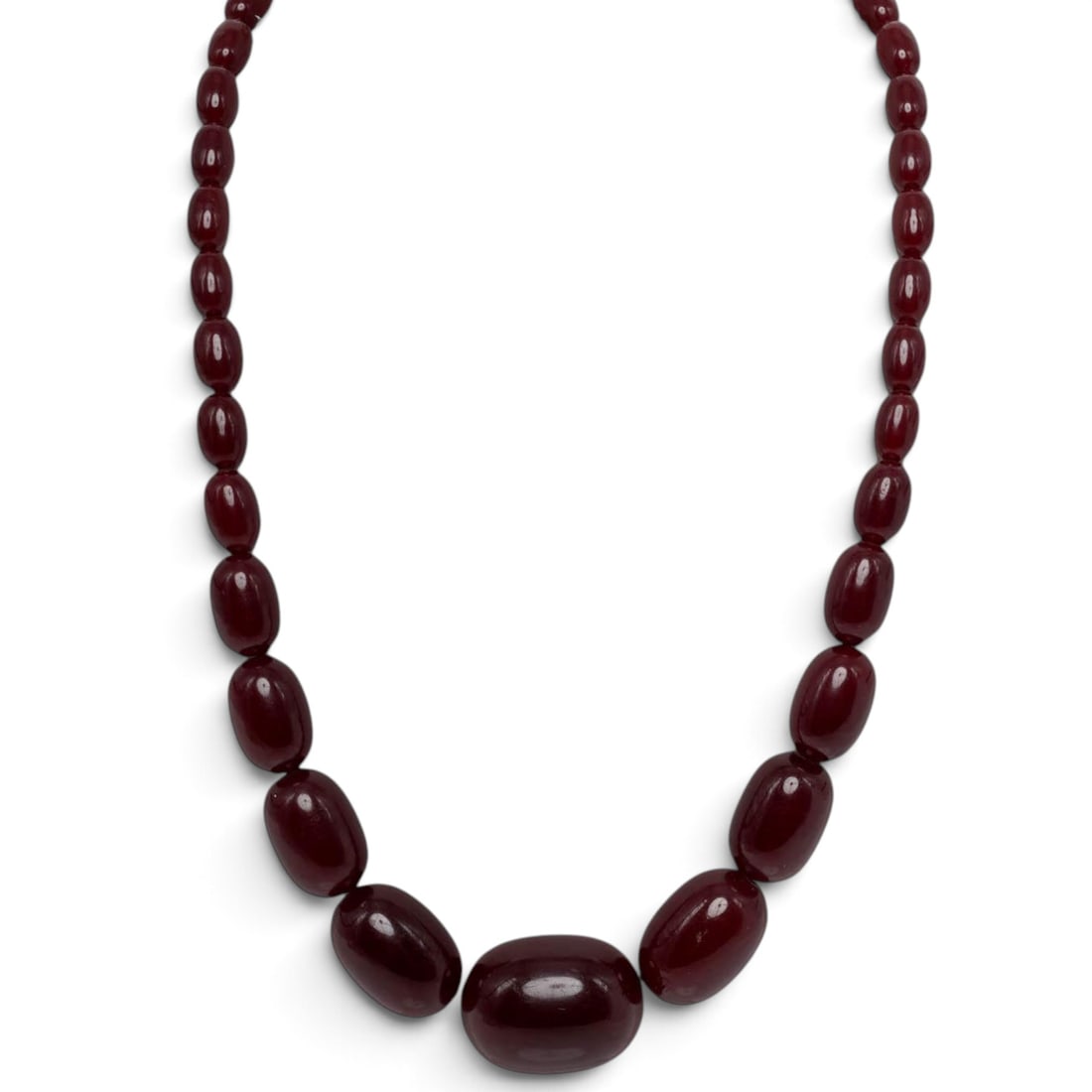 Vintage Cherry Amber Bakelite Necklace (1 of 3)
