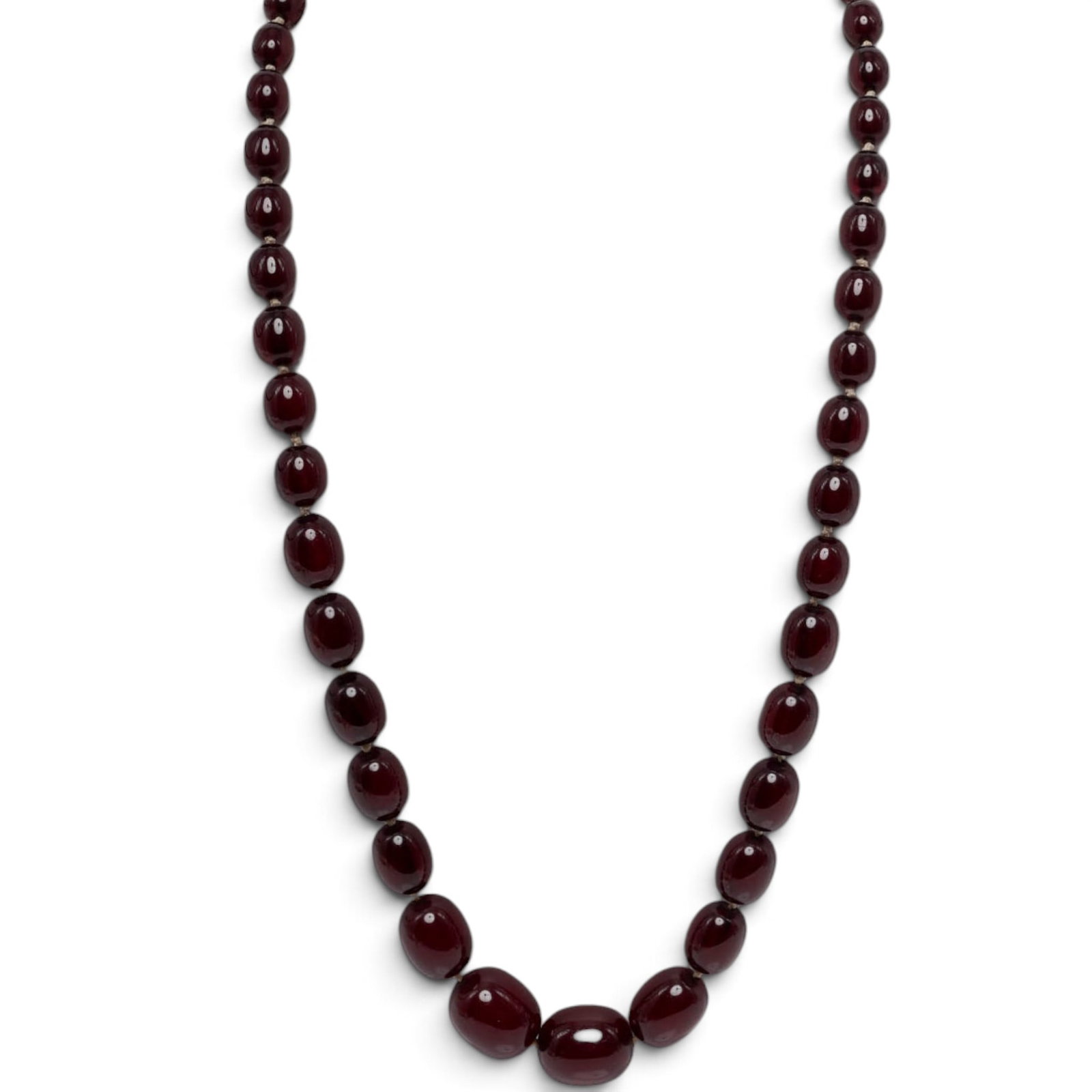 Vintage Cherry Amber Bakelite Necklace (1 of 7)