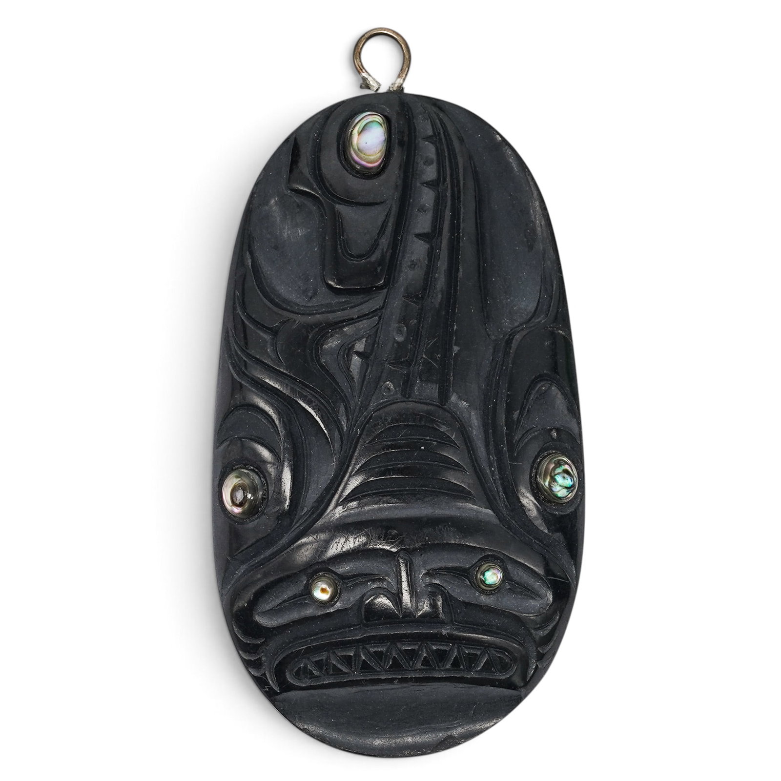 Cooper Wilson Vintage Northwest Coast Carved Argillite Pendant (1 of 3)