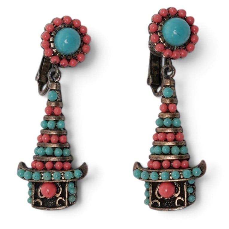 Tibetan Stupa Earrings (1 of 4)