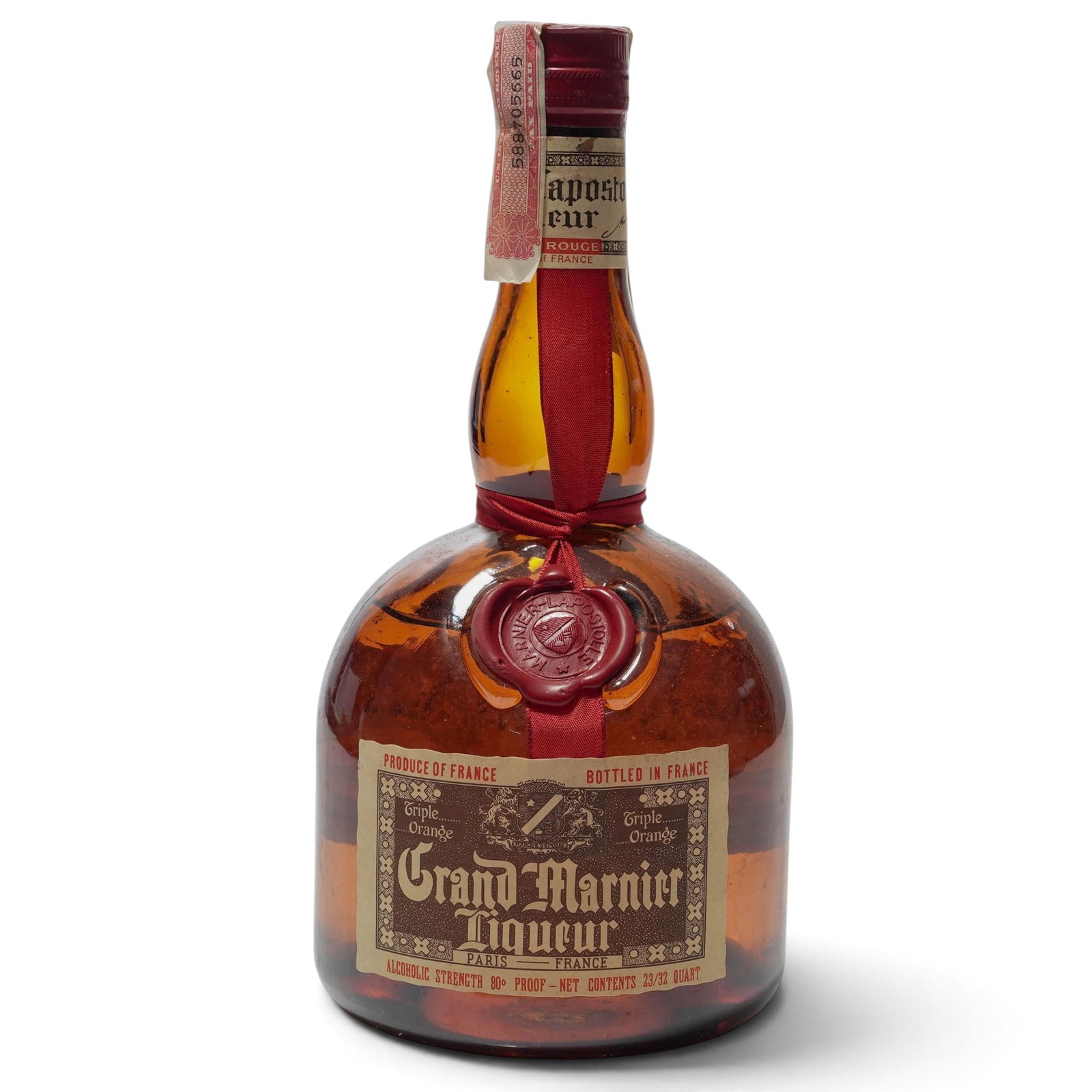 1970s Grand Marnier Bottle Cordon Rouge Liqueur (1 of 8)