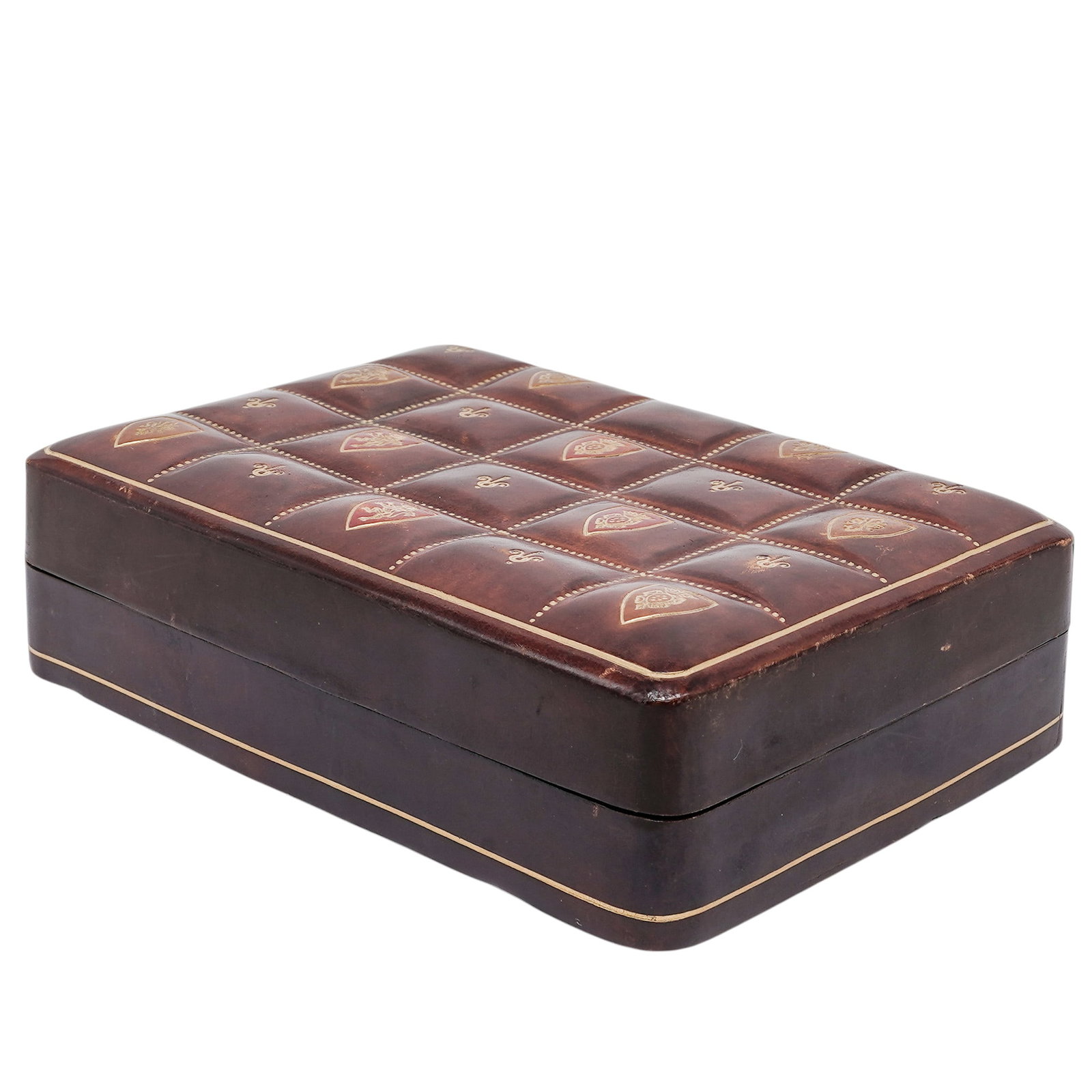 Vintage Florentine Leather Jewelry Box (1 of 9)