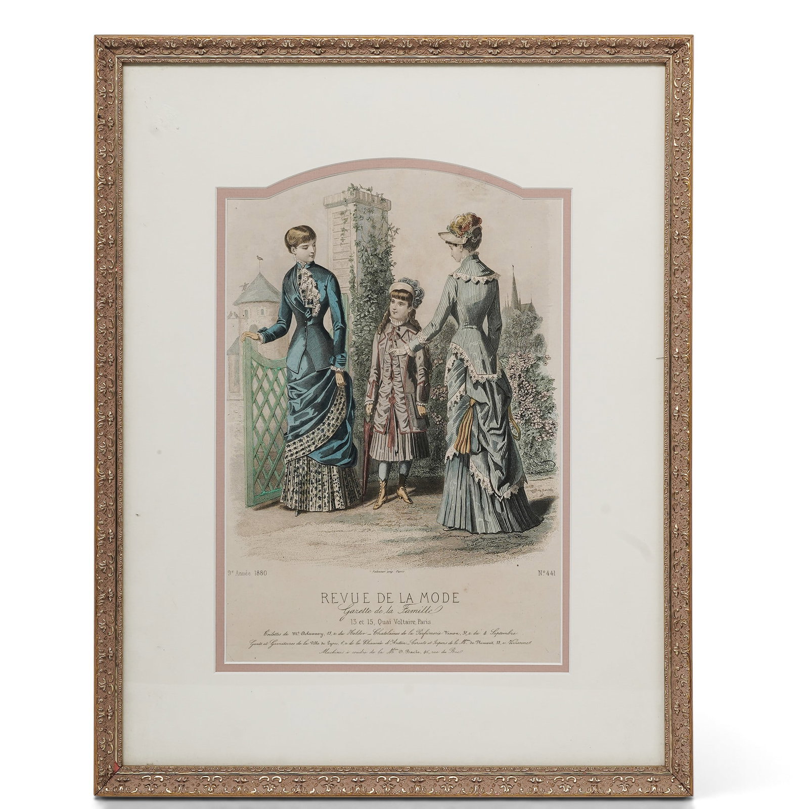 (3pc) Antique French "Revue De La Mode" Fashion Prints (1 of 16)