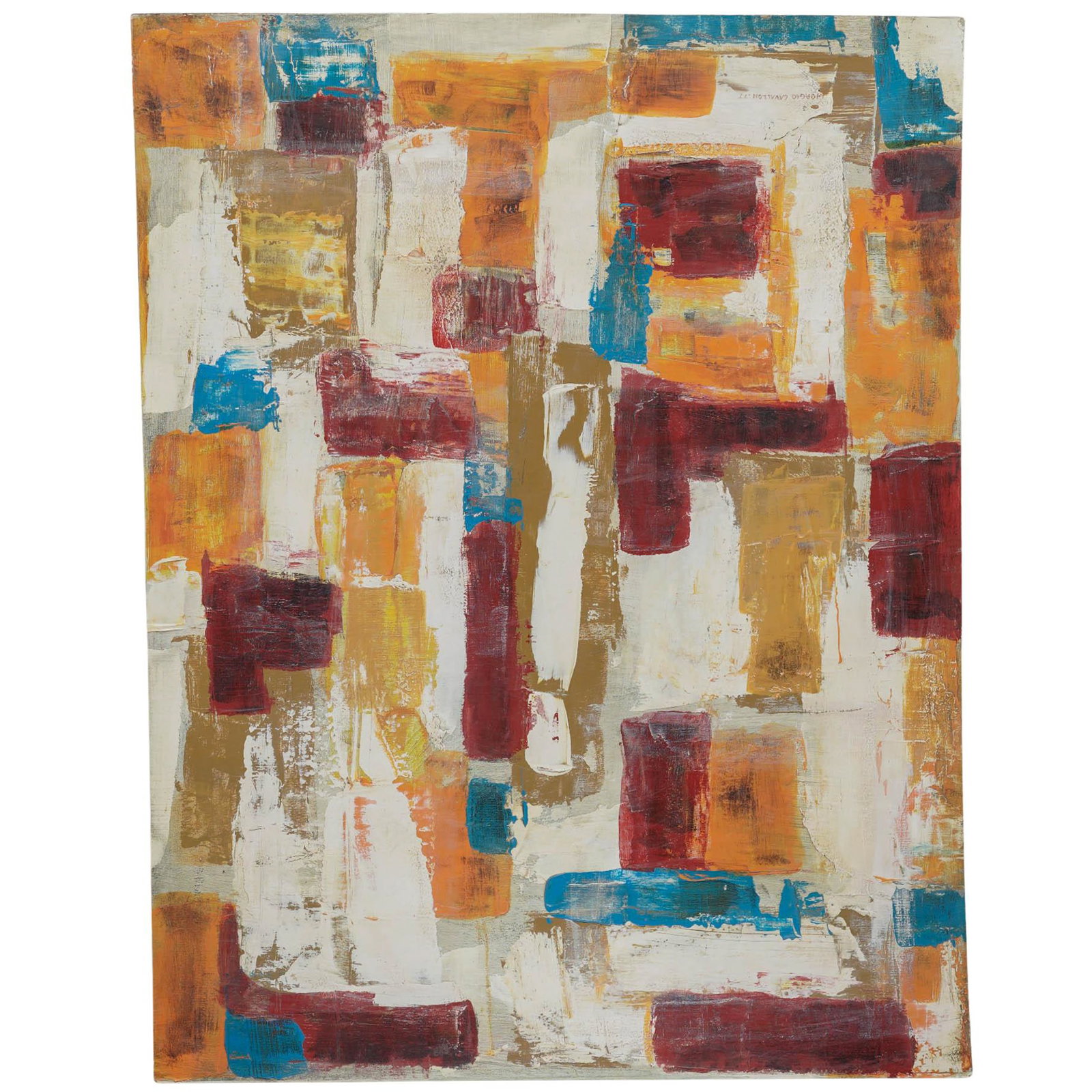 Attributed Giorgio Cavallon (Italian, 1904-1989) Abstract Oil on Board (1 of 4)