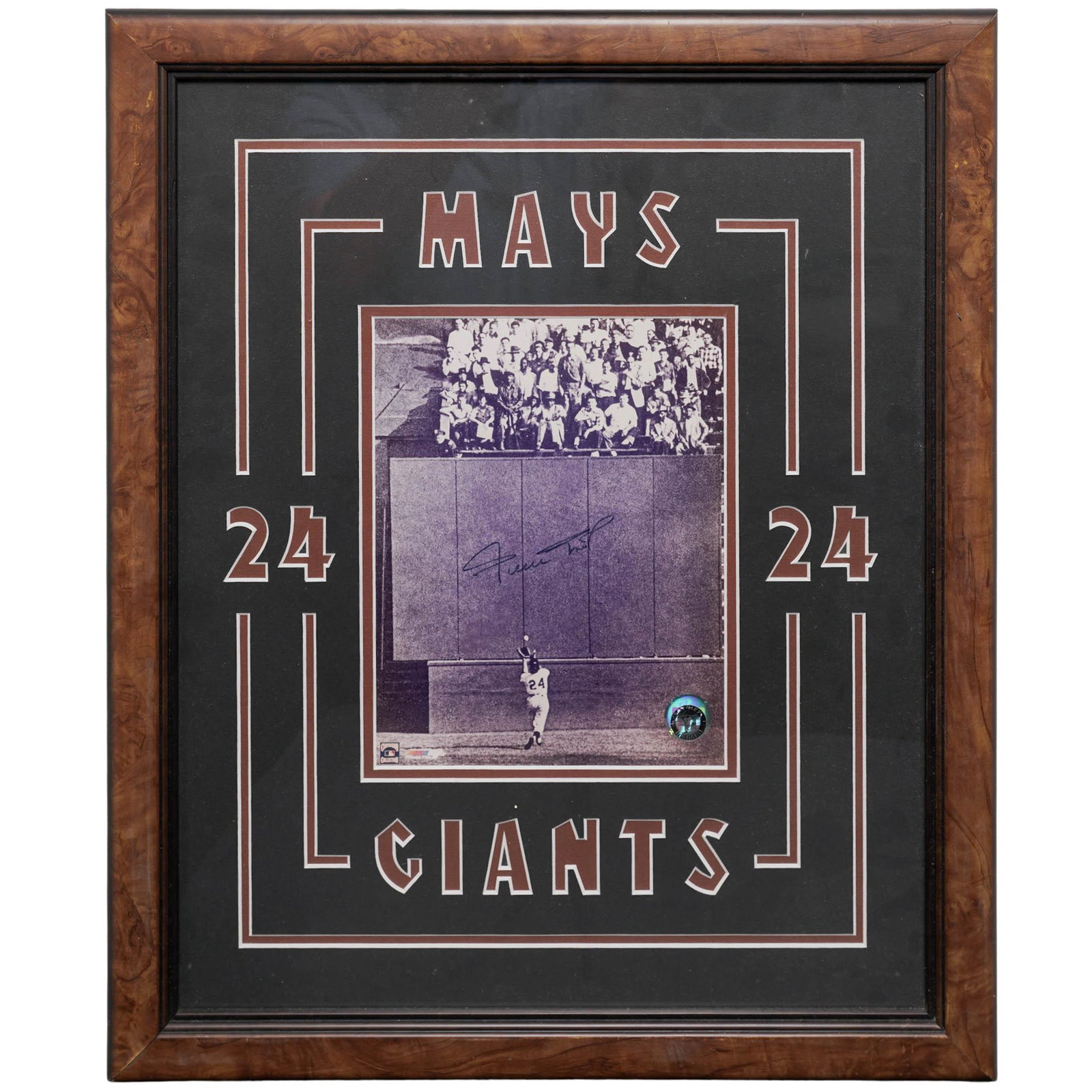 Willie Mays (American, 1931-2024) New York Giants Signed Photograph (1 of 4)