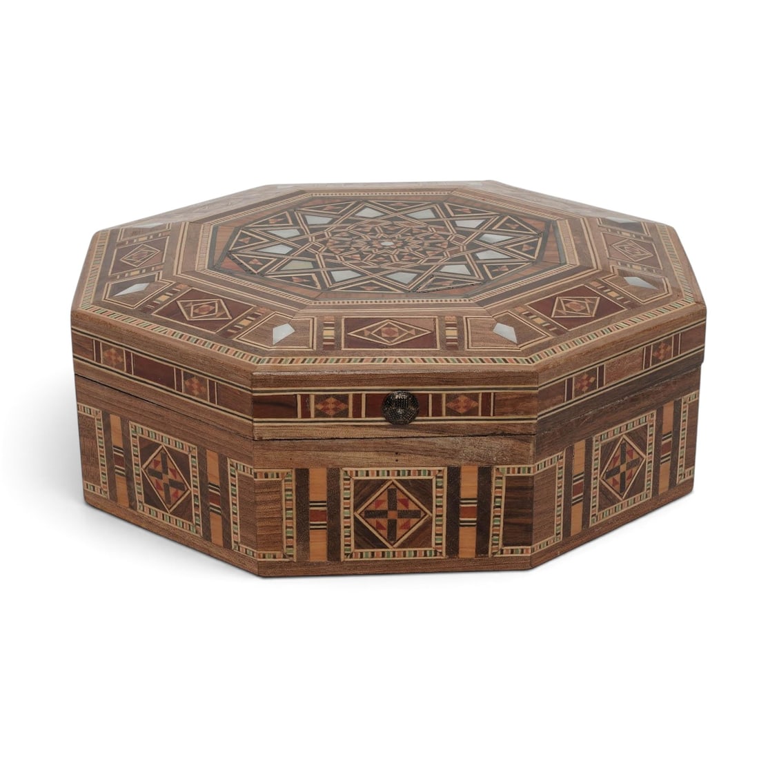Middle Eastern Marquetry & MOP Inlaid Box (1 of 9)