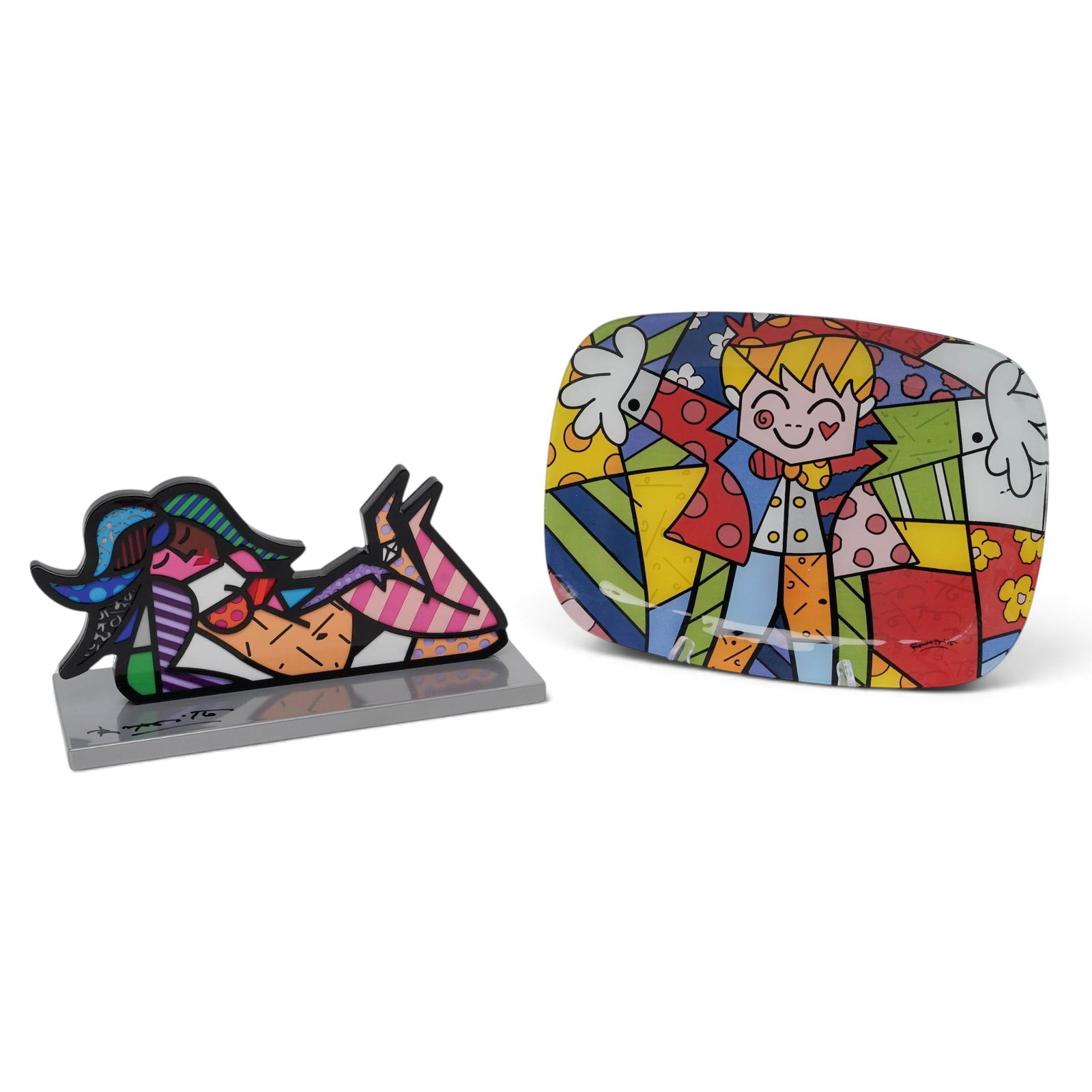 Romero Britto (Brazilian, 1963-) "Girl From Ipanema" Sculpture w/ Original Box (1 of 13)