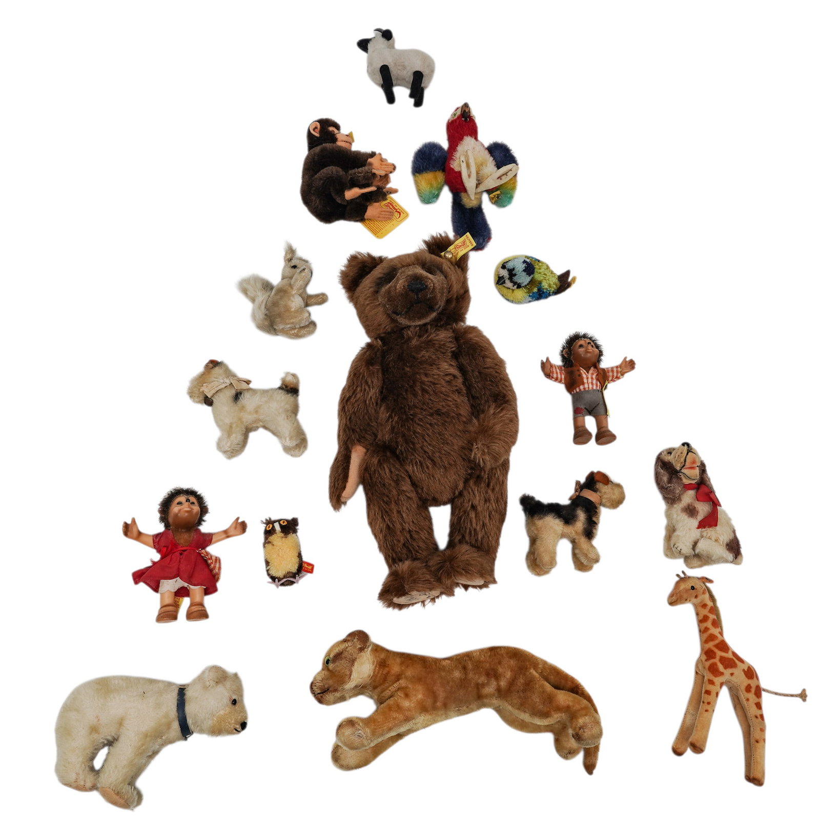 (16 pc) Lot of Vintage Steiff Toys (1 of 4)