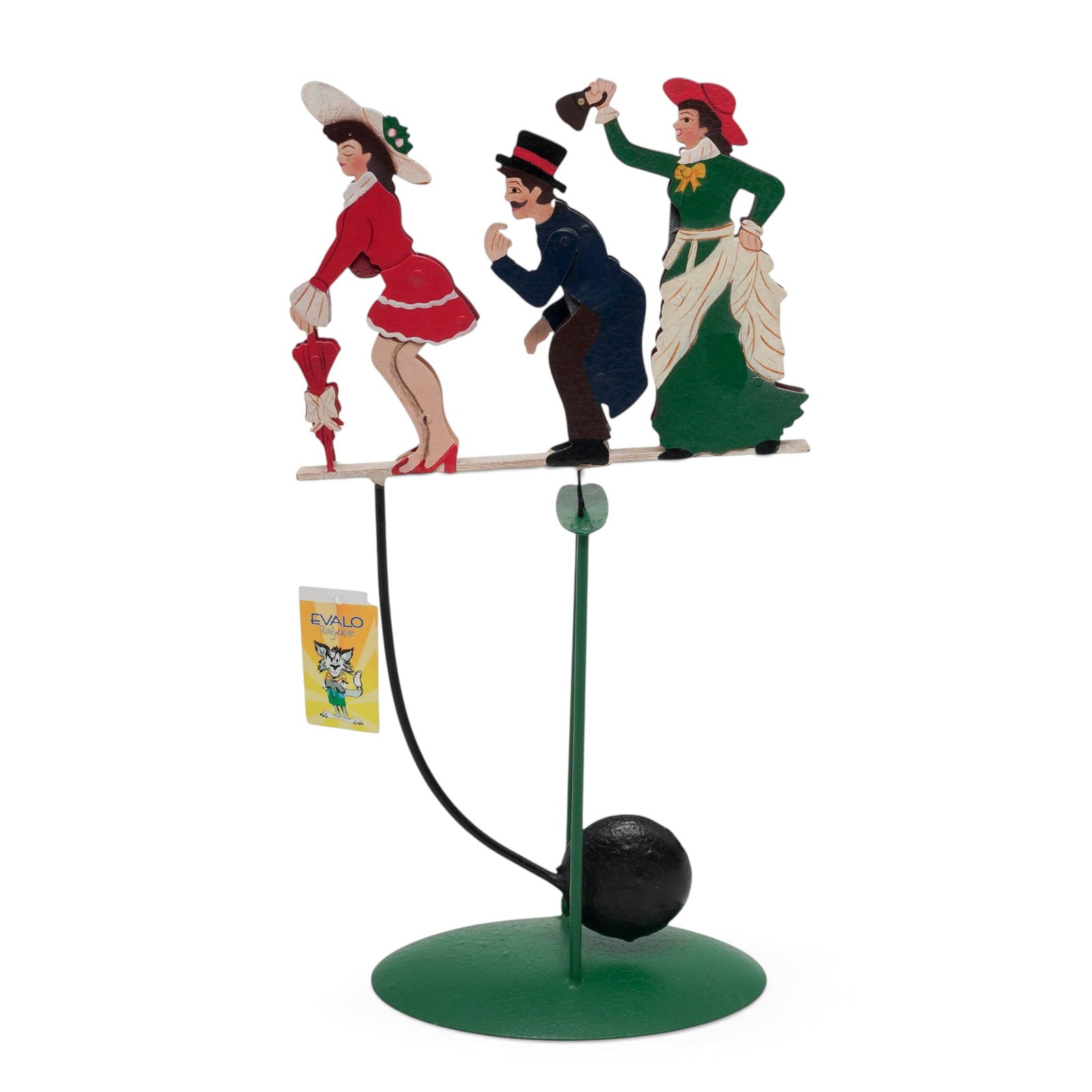 Spanish Kinetic Metal Whirligig Man & Women (1 of 8)